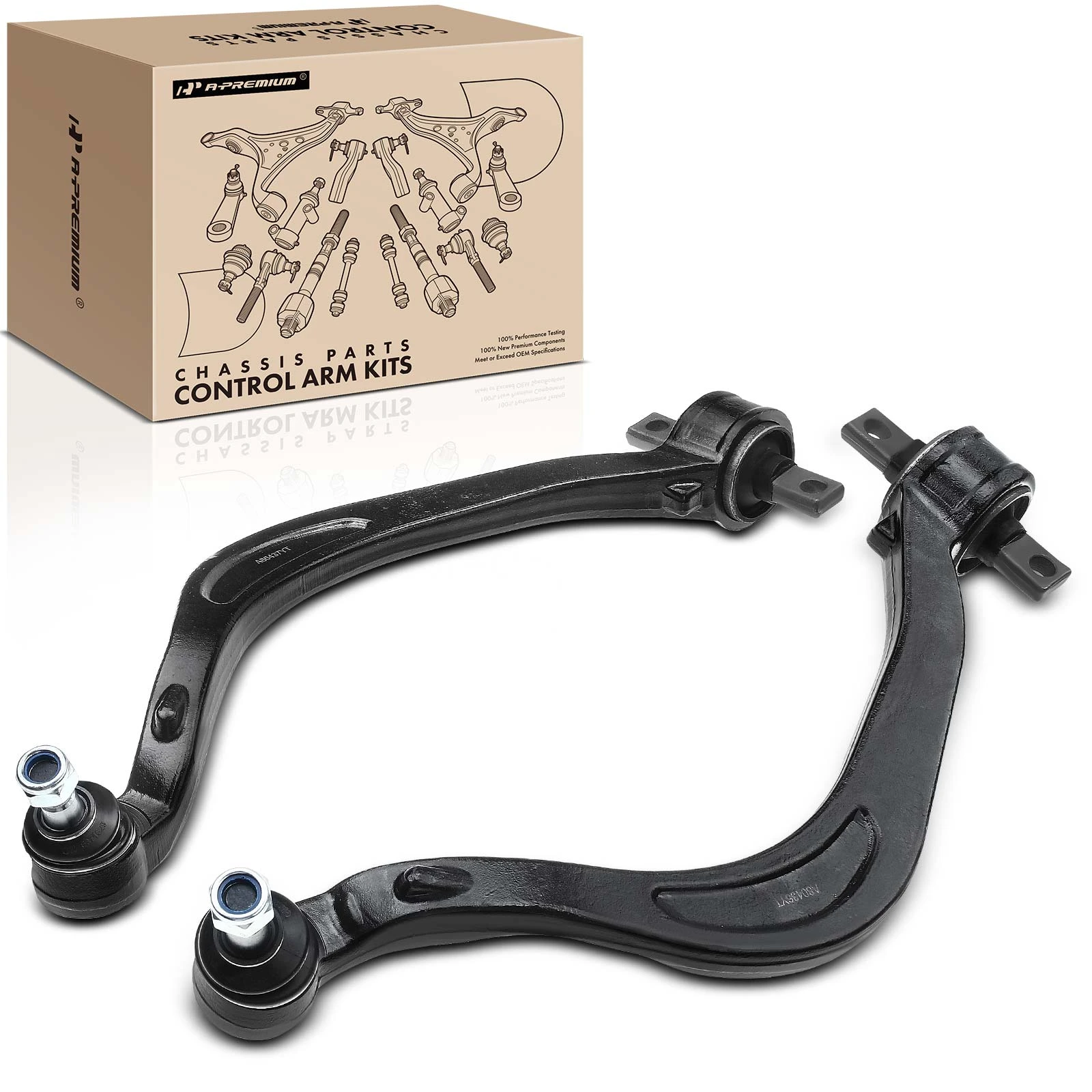 1995-1998 Eagle Talon 2pc Control Arm and Ball Joint Kit, Front Side with Ball Joint A-Premium APCA1165