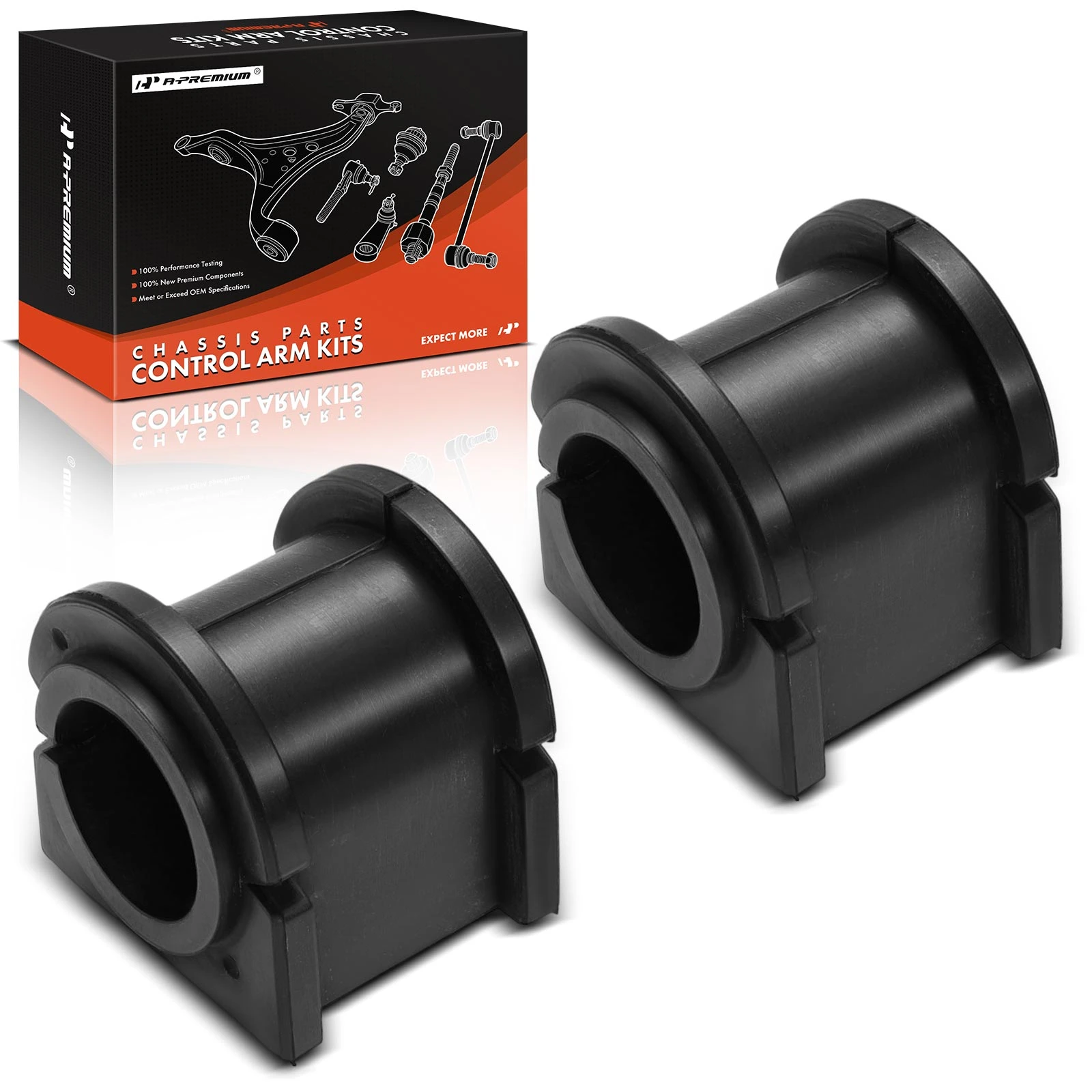 2 Pcs Front To Frame Suspension Stabilizer Bar Bushing Kit