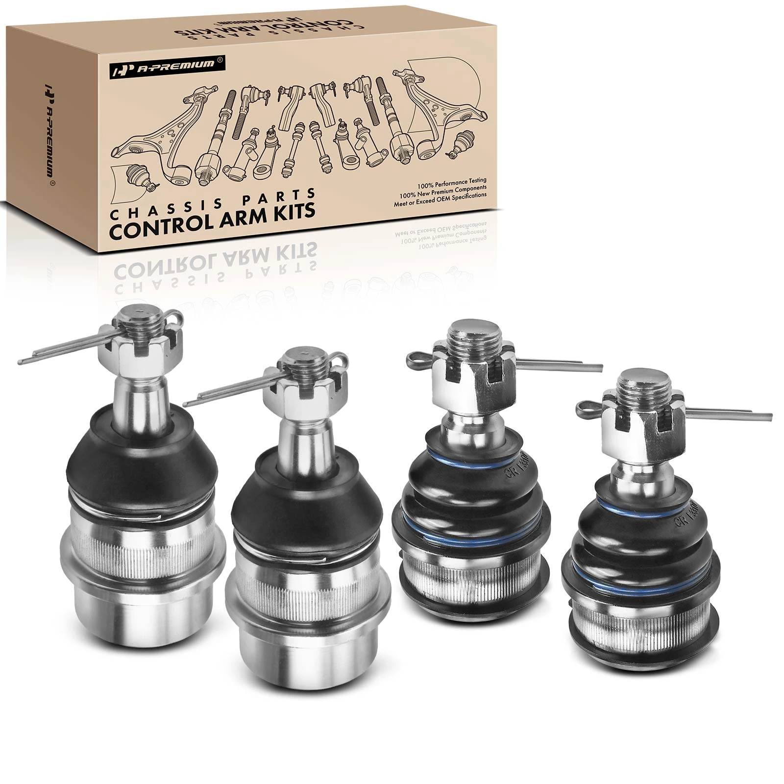 1990-2006 Jeep Wrangler Ball Joint Front Lower & Upper A-Premium APCA1727