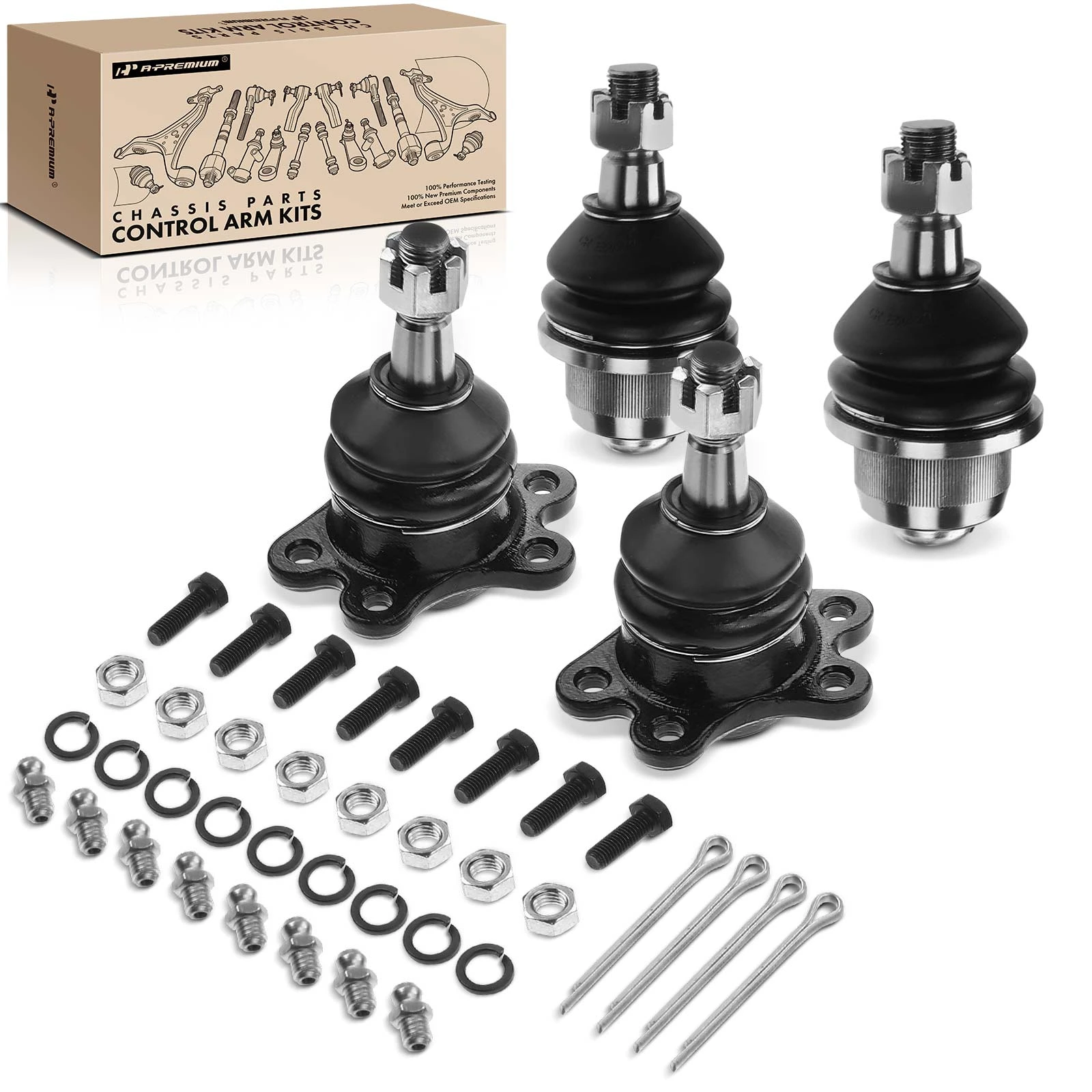 1995-1999 Chevrolet K2500 Suburban Ball Joint Front Lower & Upper A-Premium APCA1764