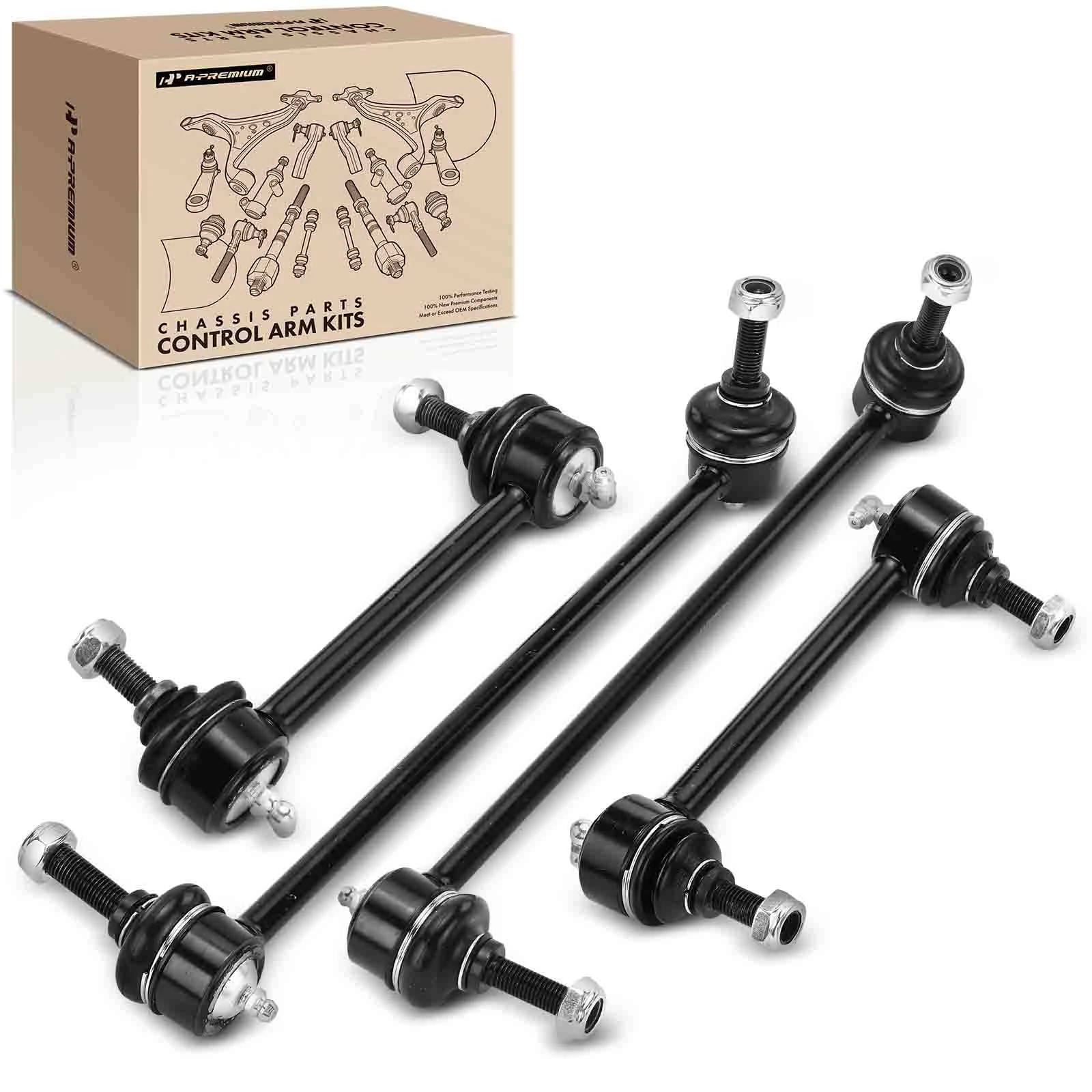 4 Pcs Front & Rear Stabilizer Bar Link