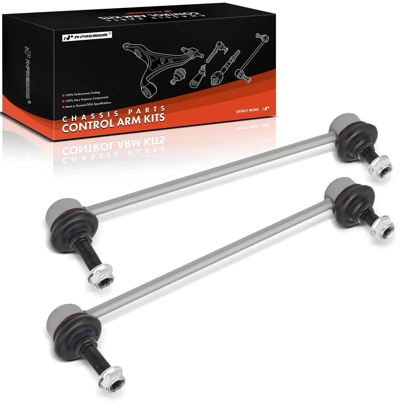 2 Pcs Rear Driver & Passenger Suspension Sway Bar Link