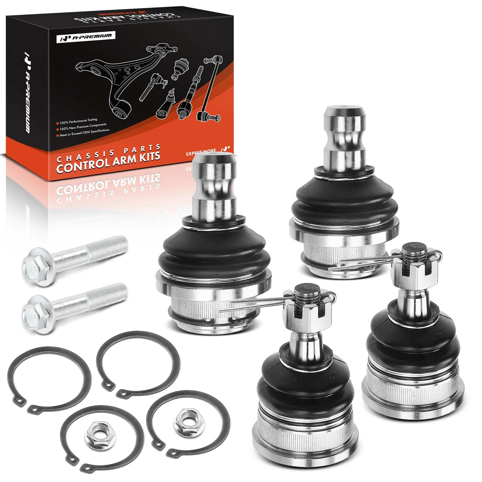 2005-2012 Nissan Pathfinder Ball Joint Front Lower & Upper A-Premium APCA2306