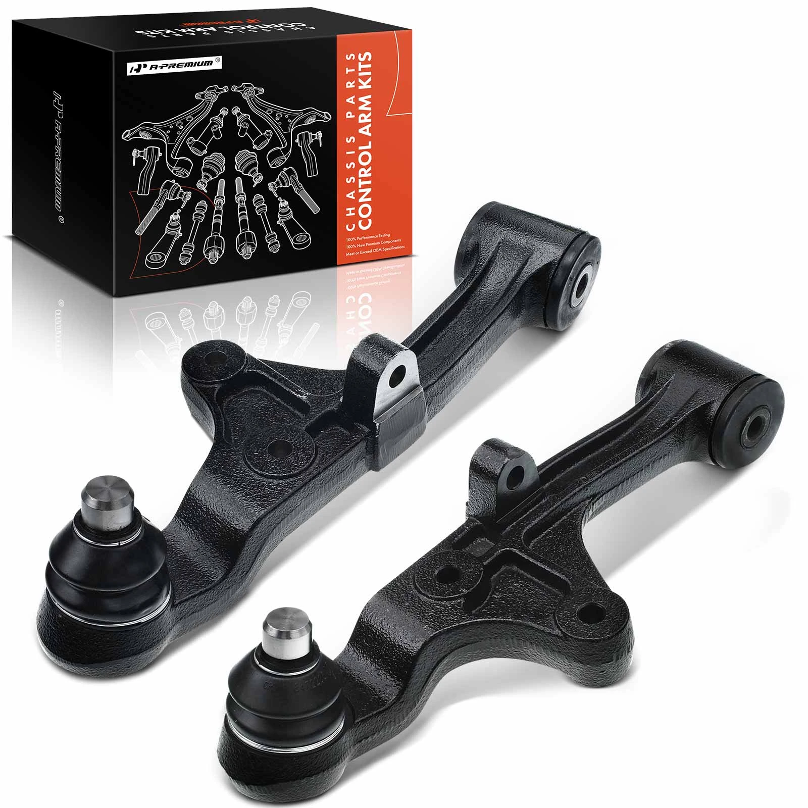 2002-2005 Kia Sedona 2pc Control Arm and Ball Joint Kit, Front Lower with Ball Joint A-Premium APCA2375