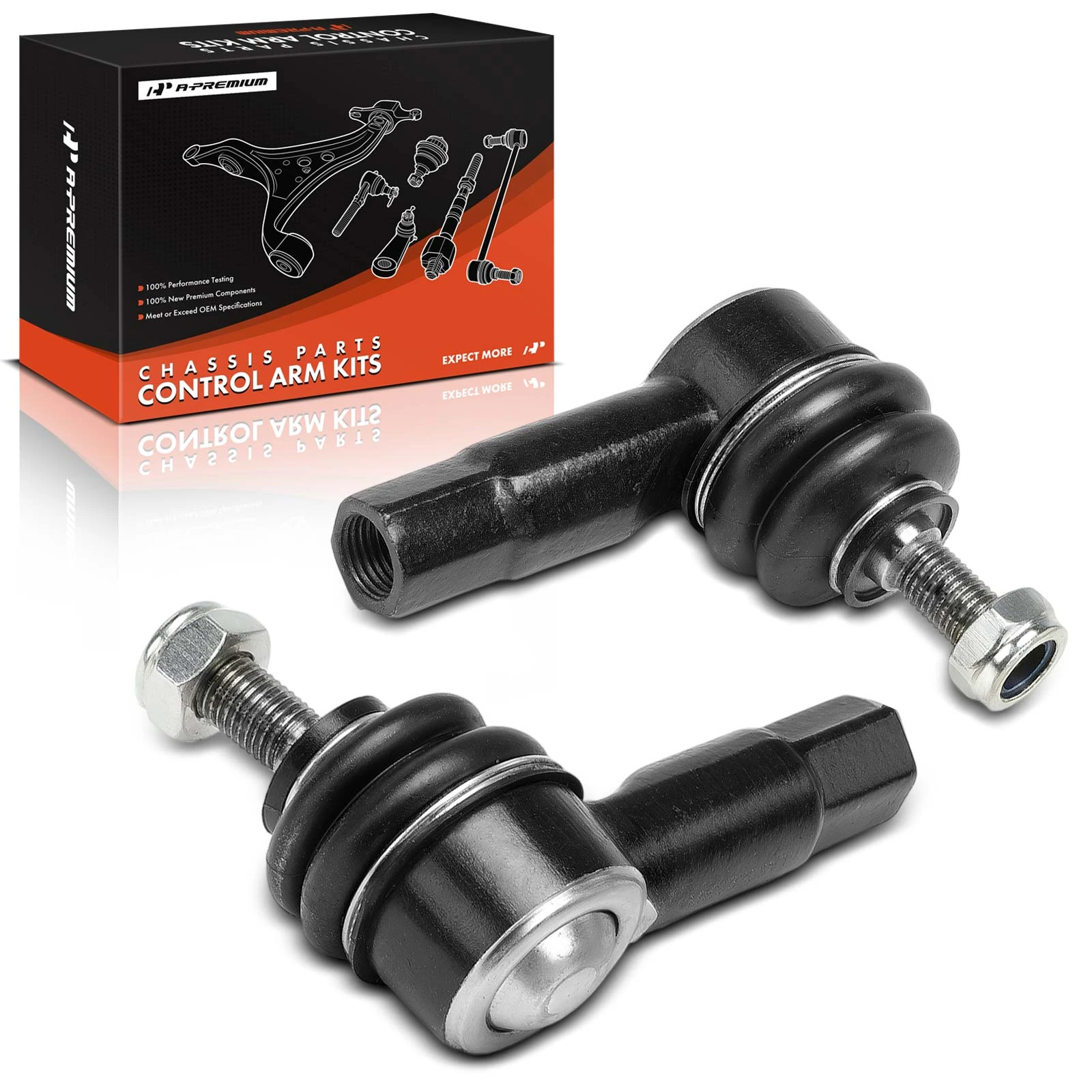 1990-1993 Geo Storm Tie Rod End Front Driver & Passenger Outer A-Premium APCA8012