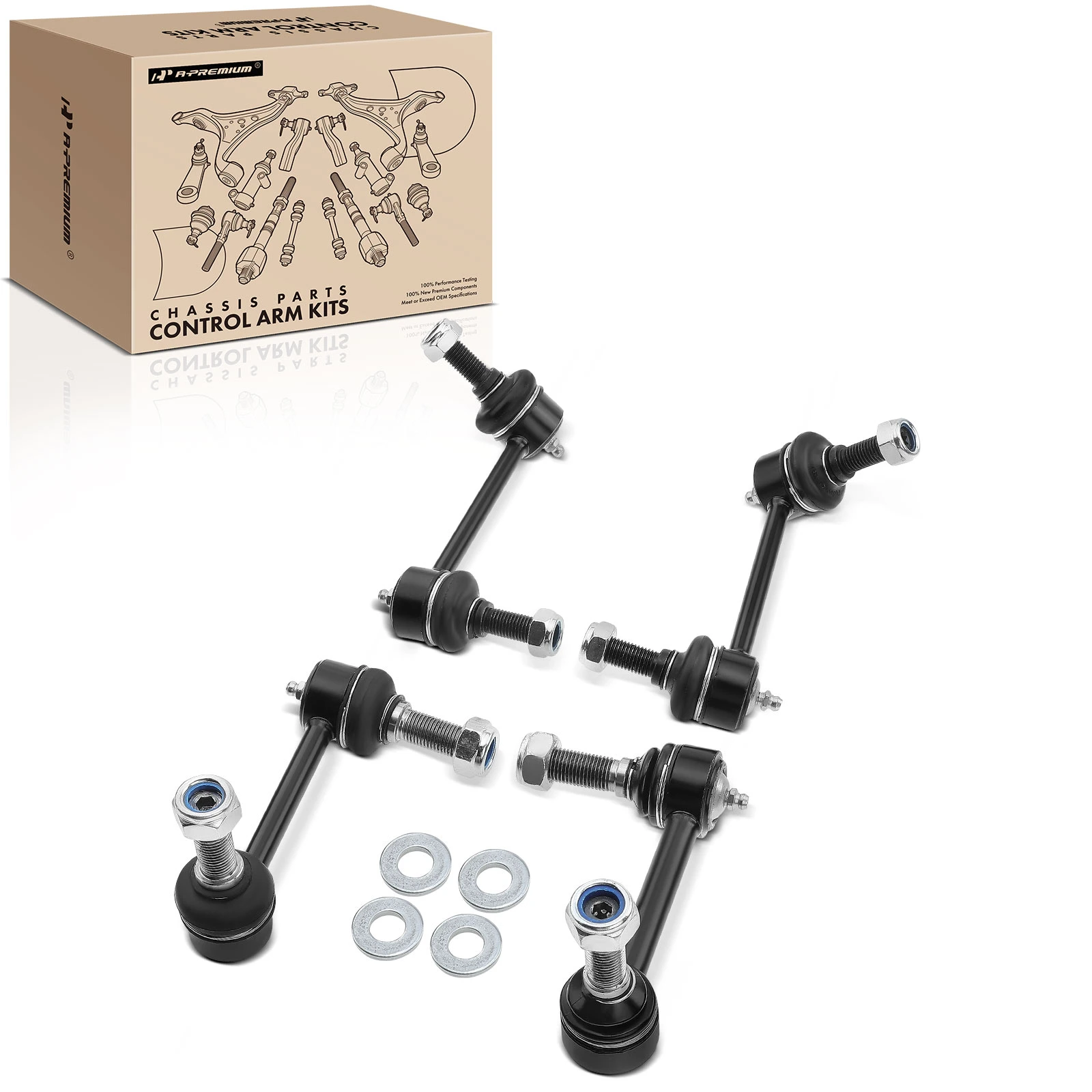 2004-2007 GMC Envoy Sway Bar Link Front & Rear A-Premium APCA2909