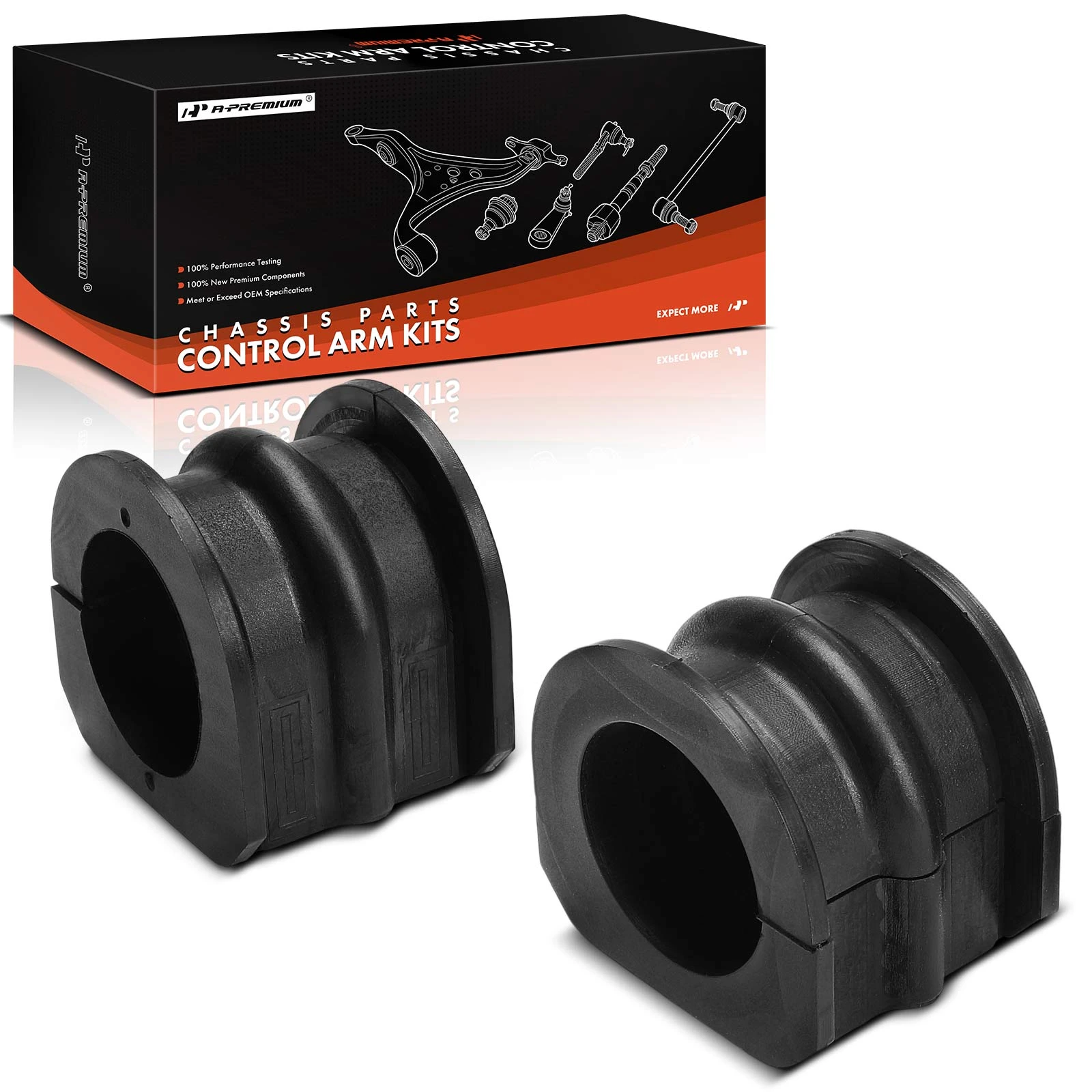 2 Pcs Front To Frame Sway Bar Bushing Kit