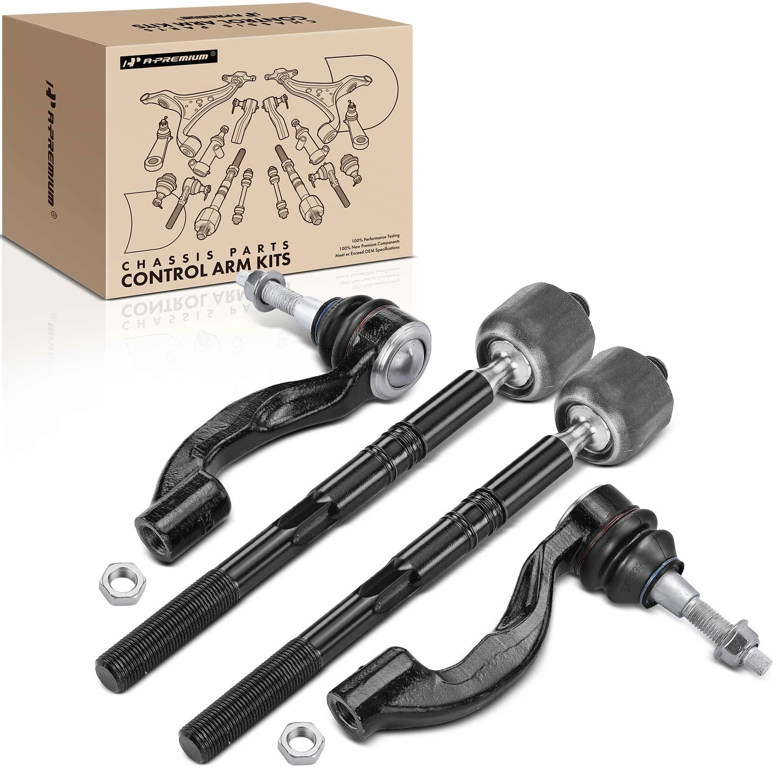 2020-2021 Cadillac CT5 Tie Rod End Inner & Outer A-Premium APCA5010