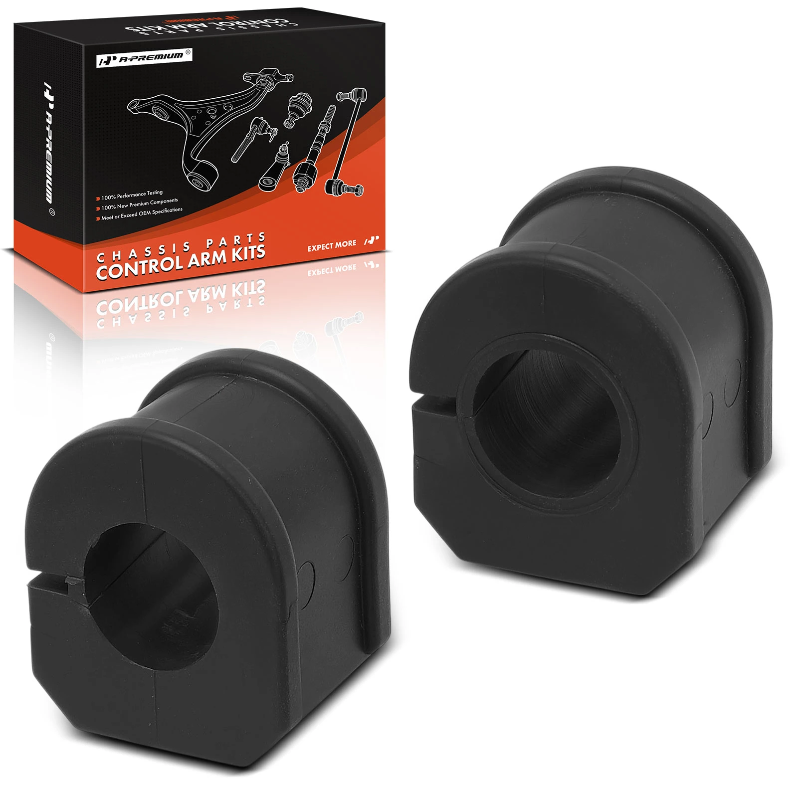 2 Pcs Front To Frame Sway Bar Bushing Kit