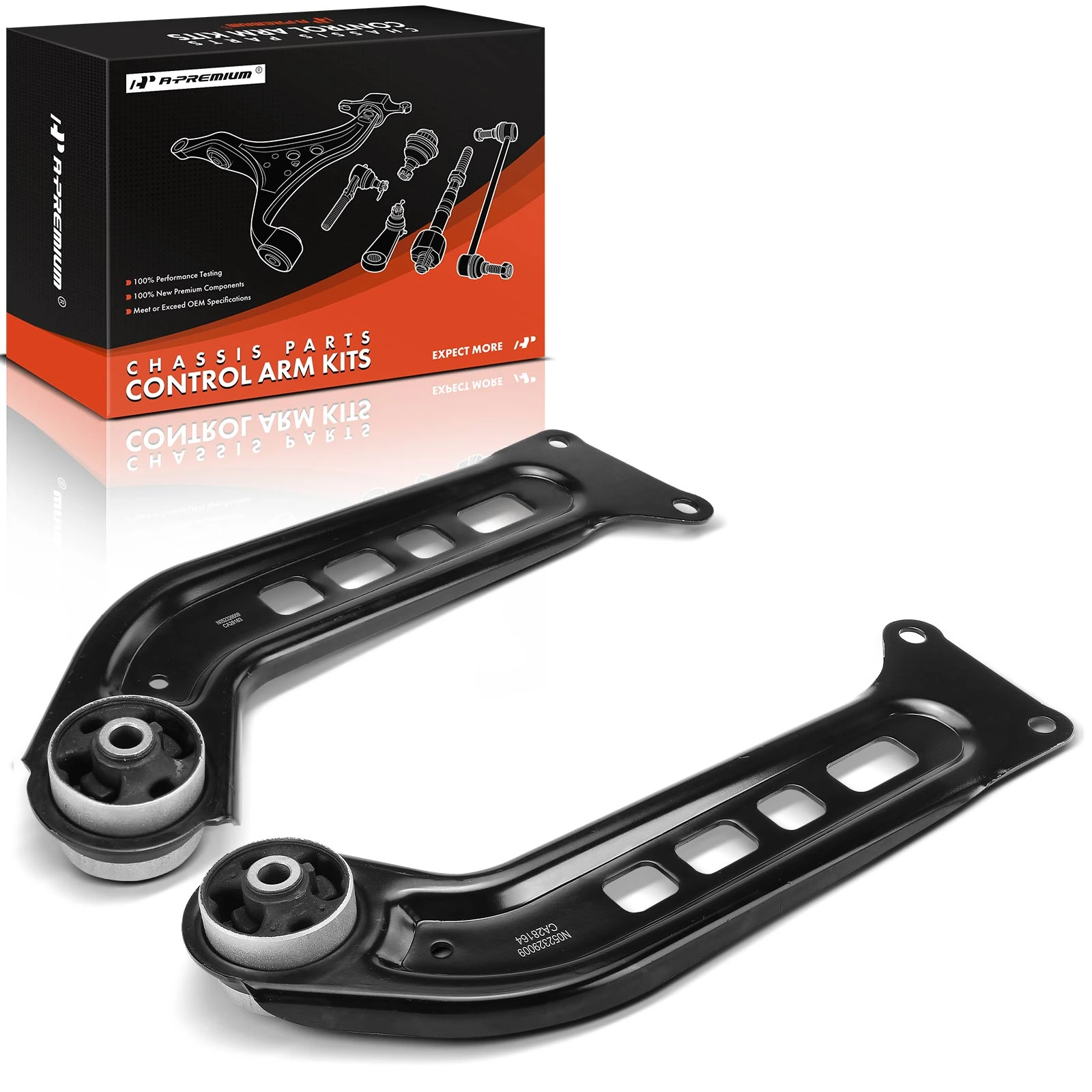 2 Pcs Rear Driver & Passenger Suspension Trailing Arm