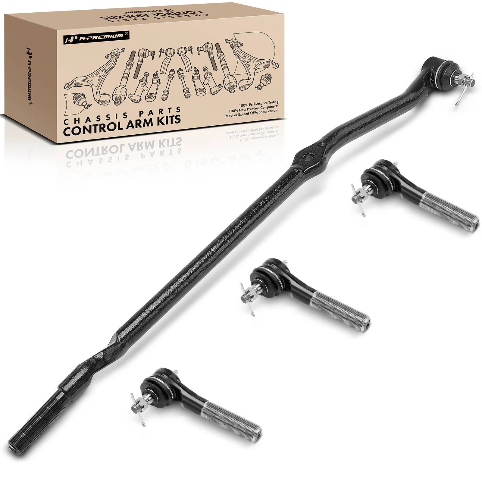 4 Pcs Front Tie Rod End