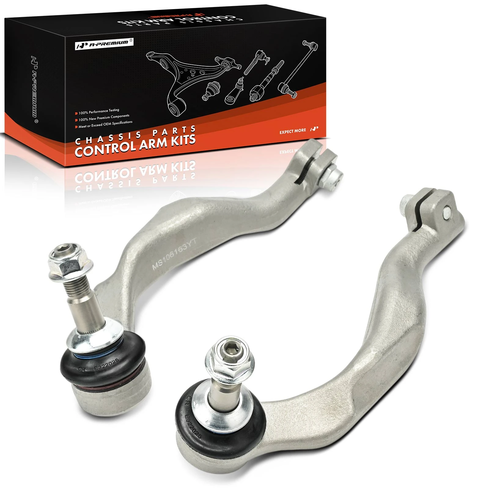 2 Pcs Front Outer Tie Rod Set