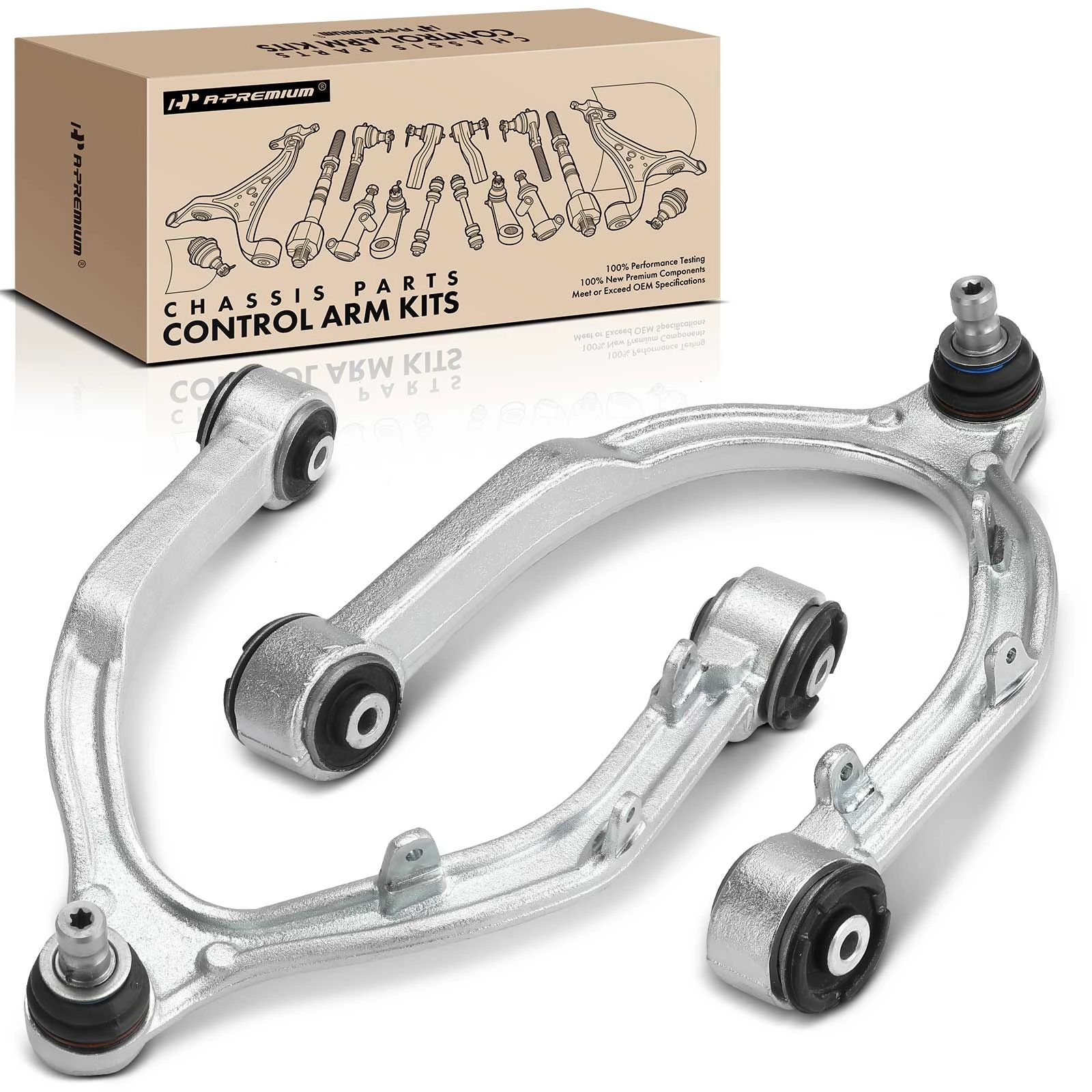 2017-2022 Tesla 3 2-Pc Control Arm and Ball Joint Kit, Front Upper with Ball Joint A-Premium APCA6499