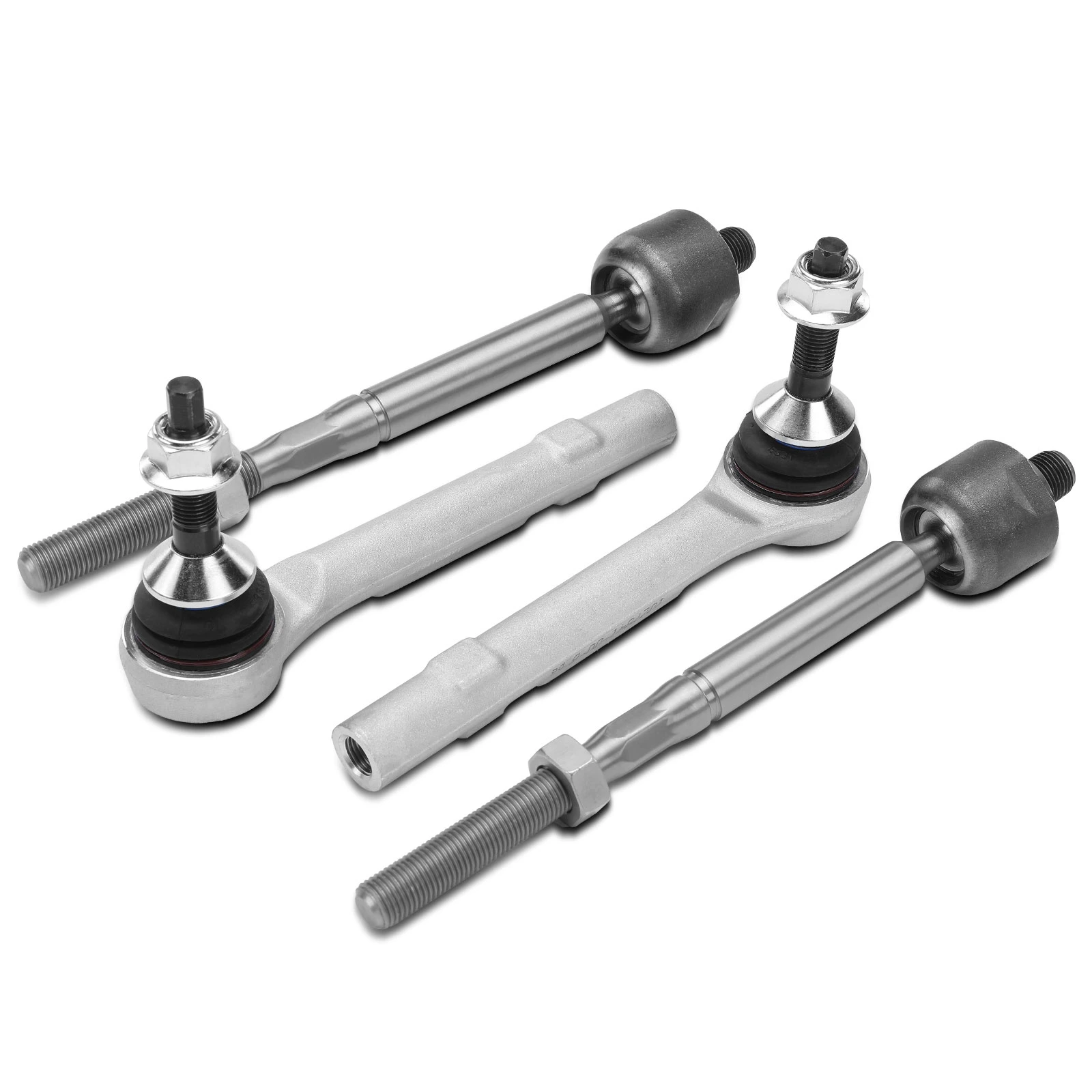 4 Pcs Outer & Inner Tie Rod End
