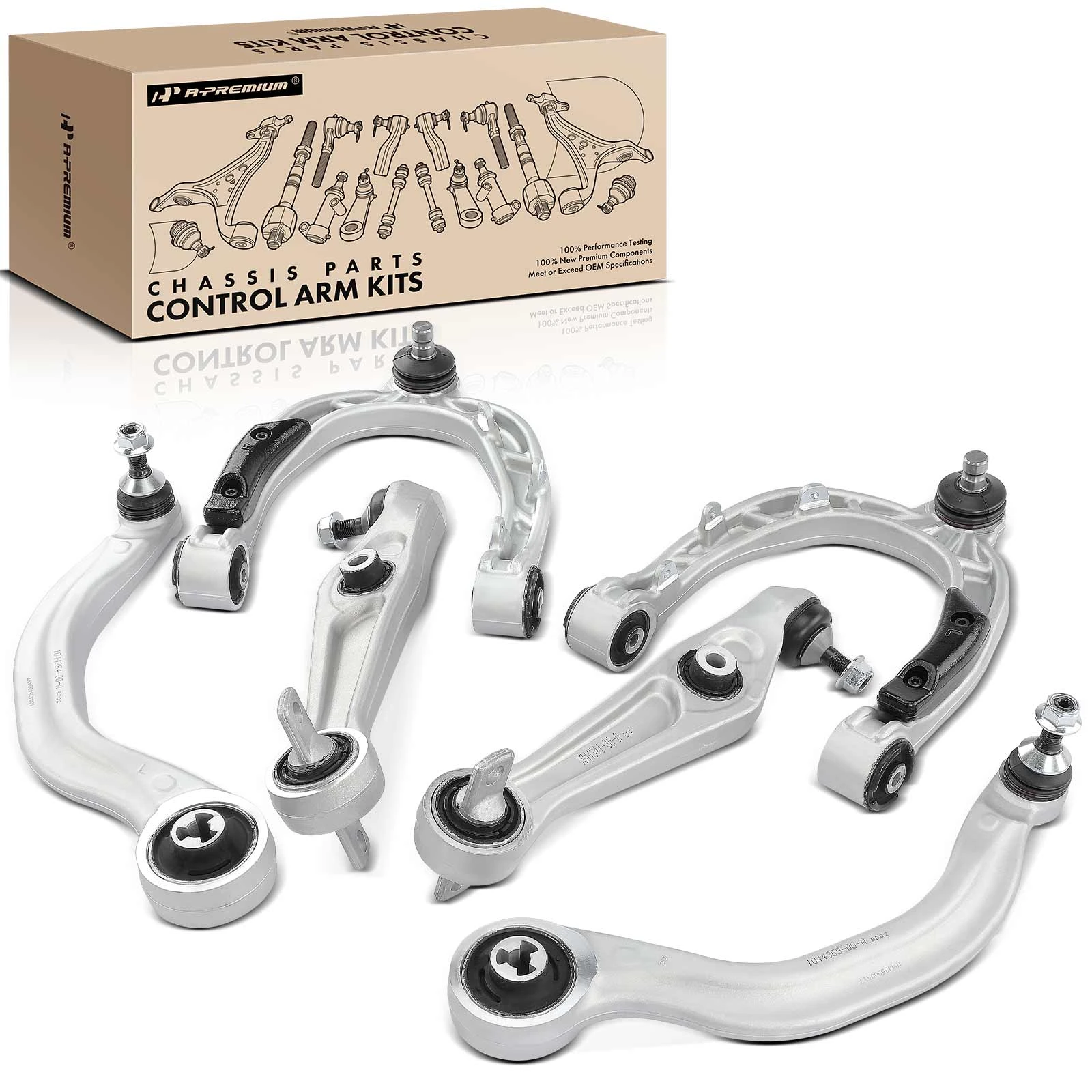 6 Pcs Control Arm with Ball Joint Assembly