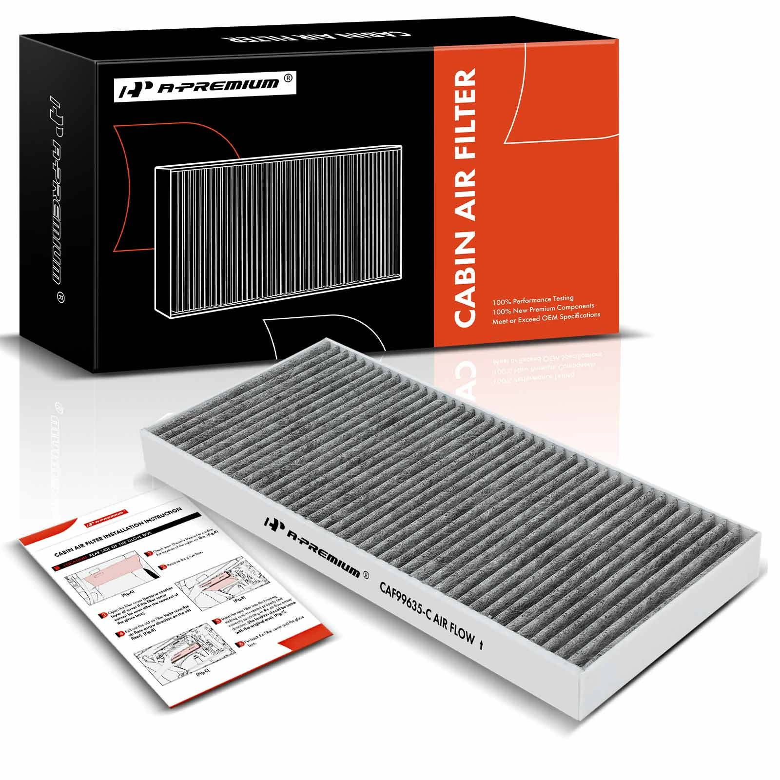 Activated Carbon Cabin Air Filter for 2019-2021 Freightliner Sprinter 2500