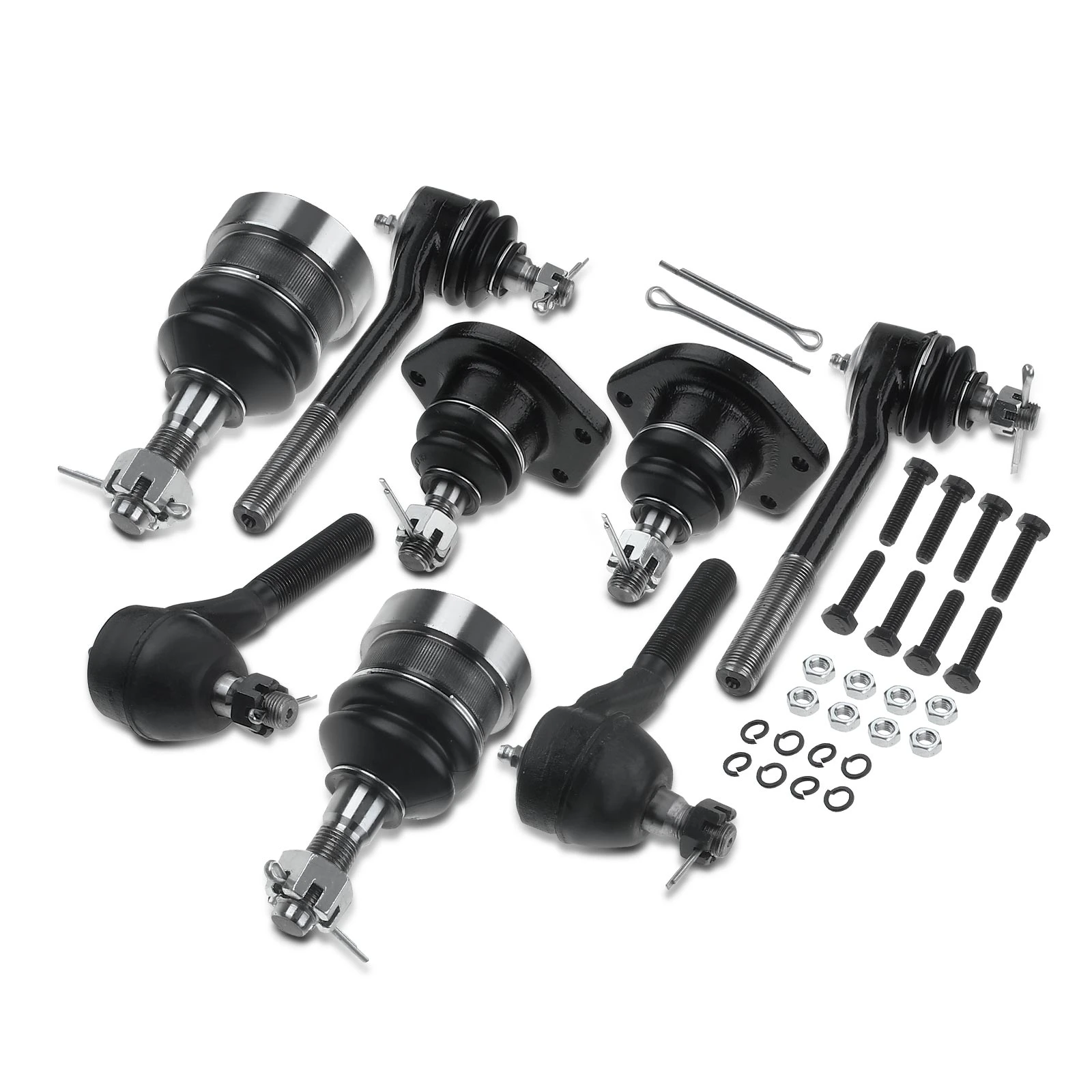8 Pcs Tie Rod End & Ball Joint