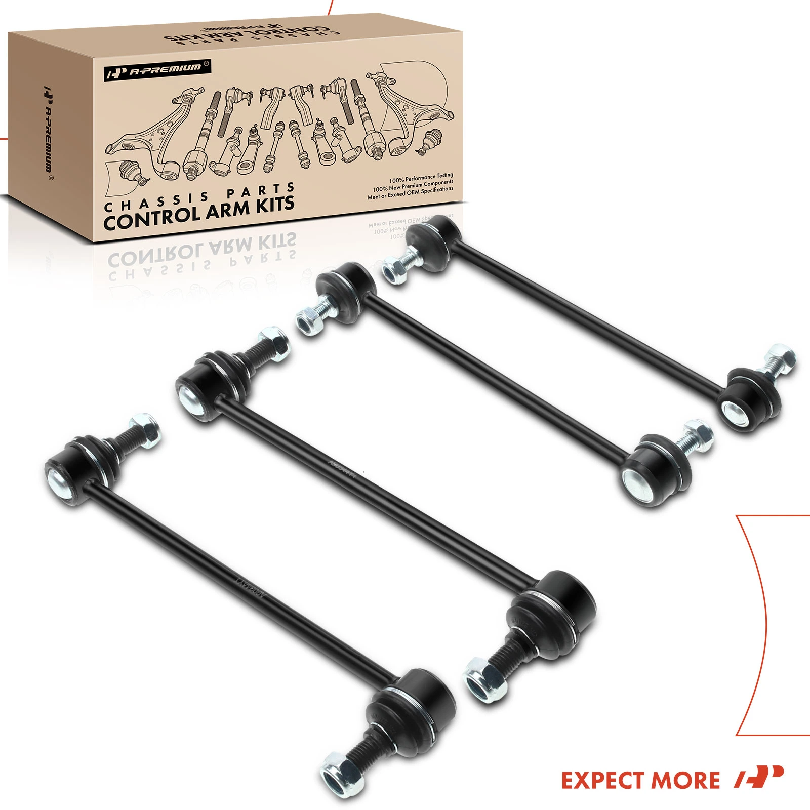 SCITOO Complete Strut & Coil Spring Assembly With Sway Bar End Links For 2004-2006 Toyota Camry Solara Lexus ES330 – Rear Pair