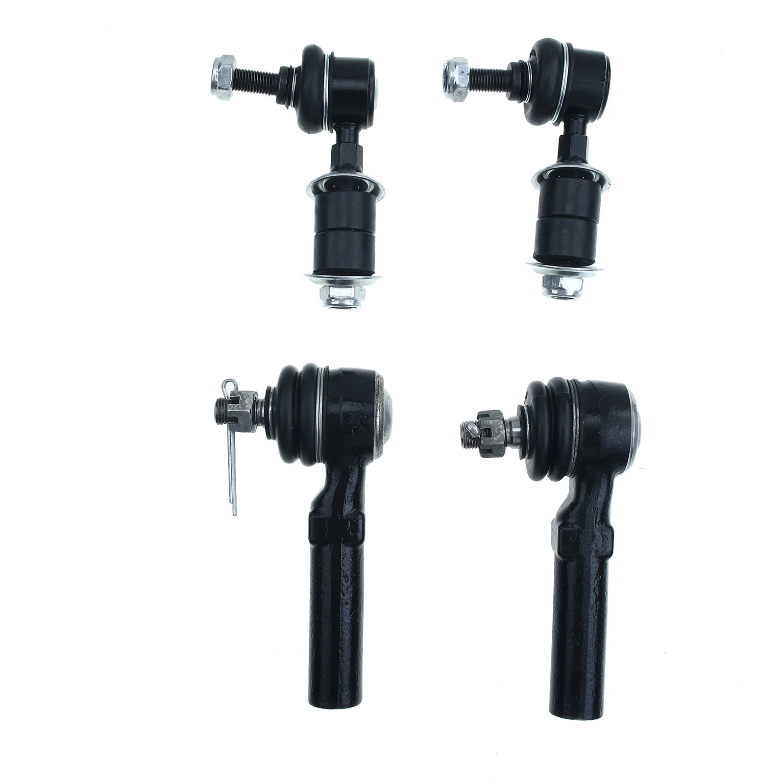 4 Pcs Front Stabilizer Bar Link & Tie Rod End