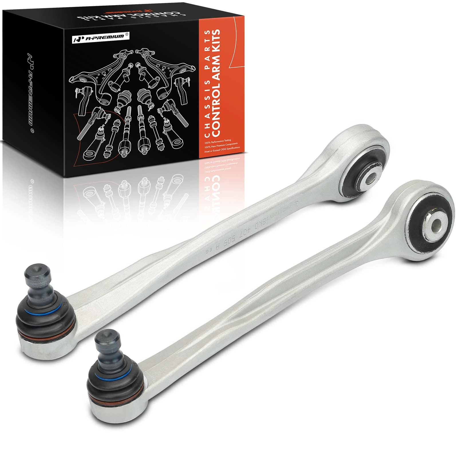 2015-2019 Porsche Macan 2-Pc Control Arm and Ball Joint Kit, Front Upper Forward with Ball Joint A-Premium APCA6027