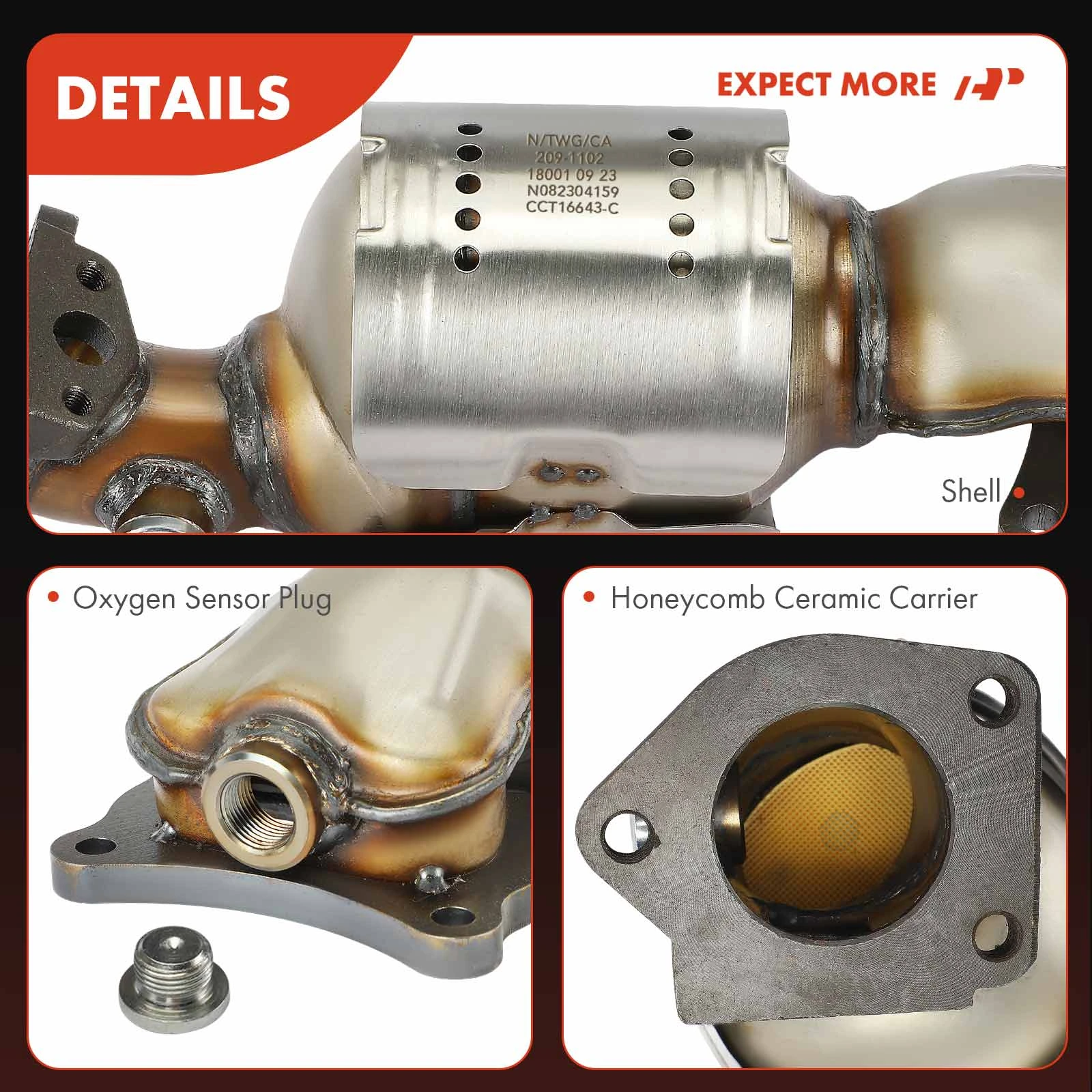 Aazon.co: ZAIGANA Front Catalytic Converter Copatible With 2007