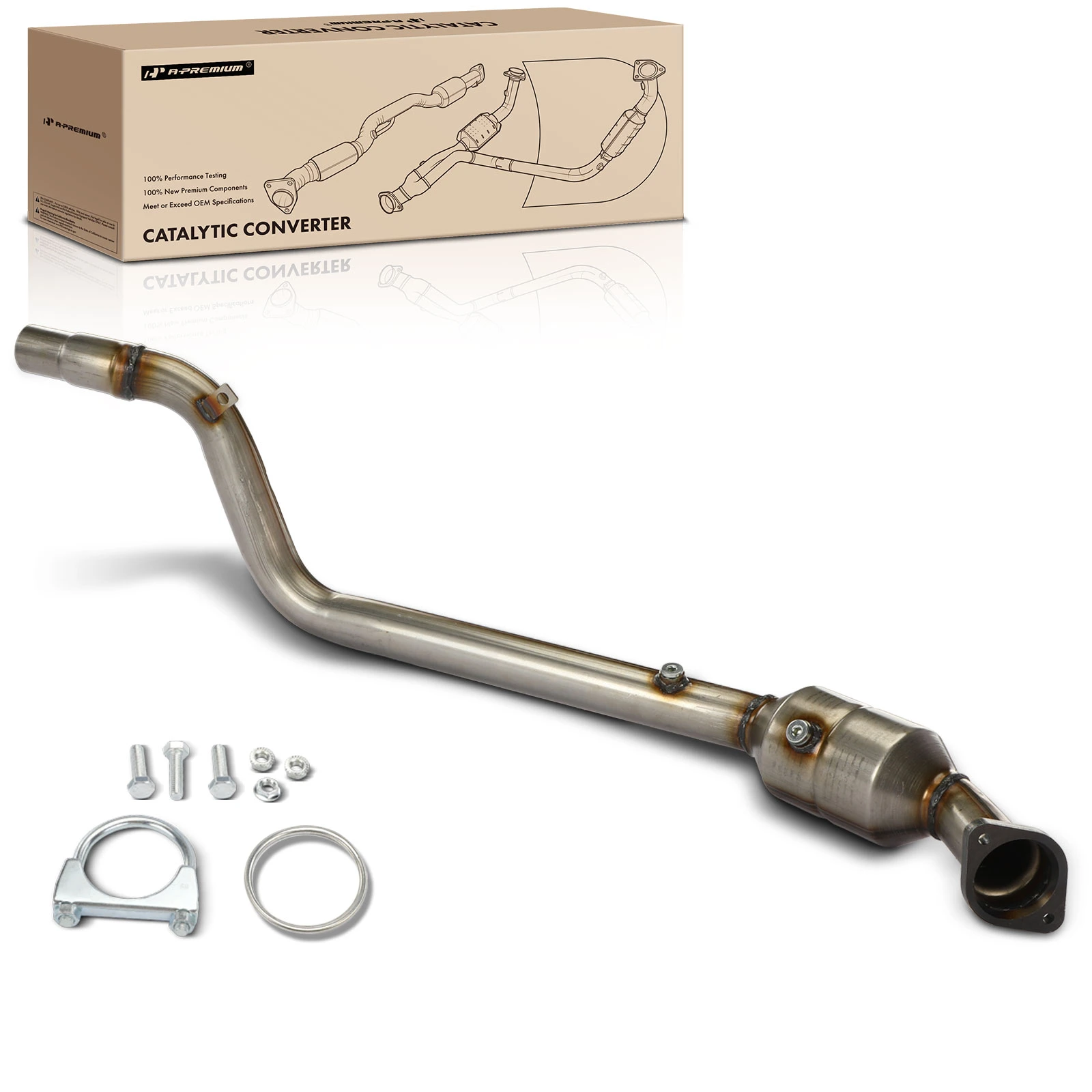 1-PC Catalytic Converter, Right Passenger Side, Fit Federal Emissions, A-Premium APCCT228