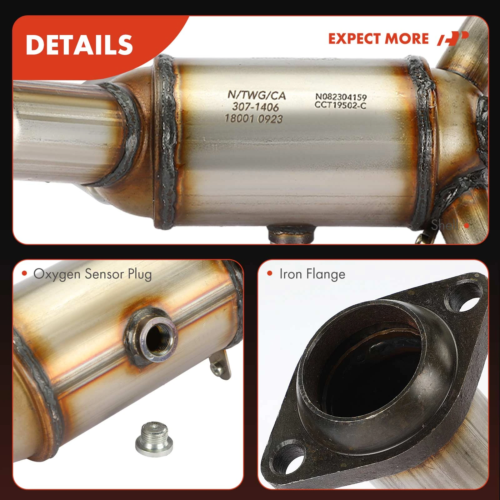 thumbnail image 2 of A-Premium Left Catalytic Converter Kit Direct-Fit Compatible With Ford Crown Victoria Lincoln Town Car Mercury Grand Marquis 20032011 46l Epa Compliant Replace 3041302 B0cr1kldln 2 of 14