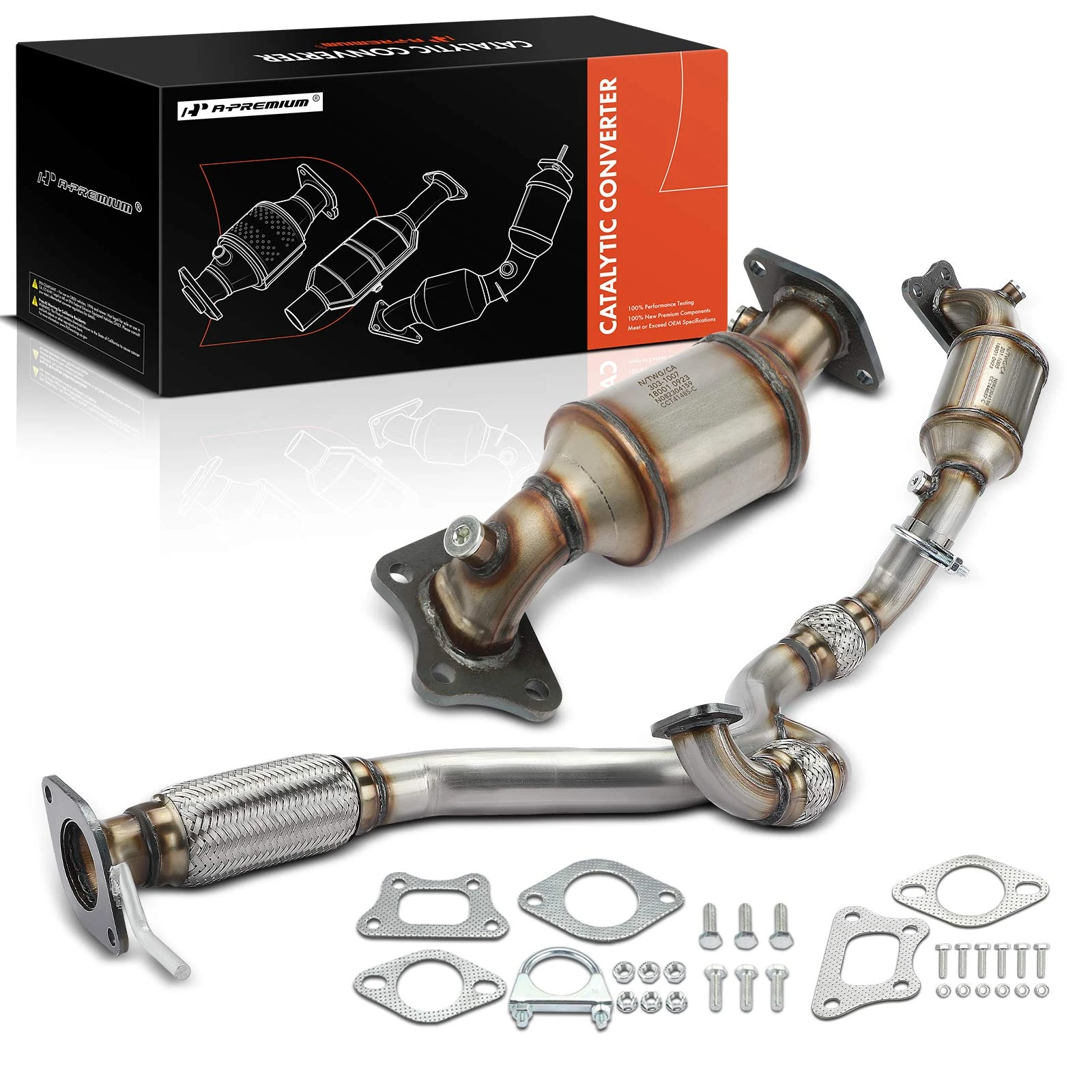 2 Pcs Front Left & Right Catalytic Converter