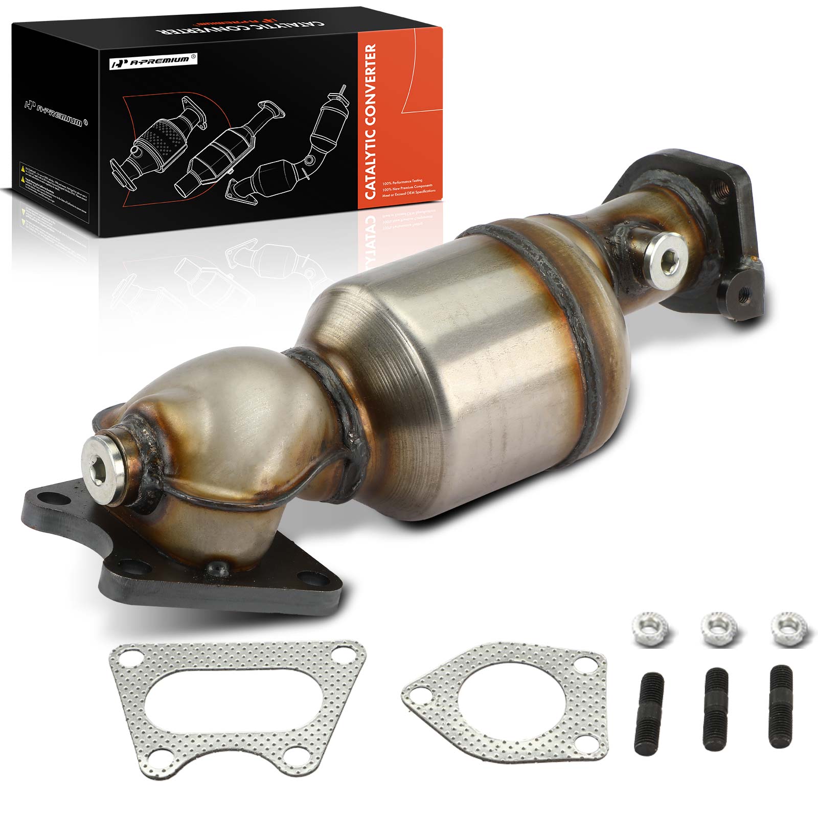 1-PC Catalytic Converter, Rear Side, Fit Federal Emissions, A-Premium APCCT461