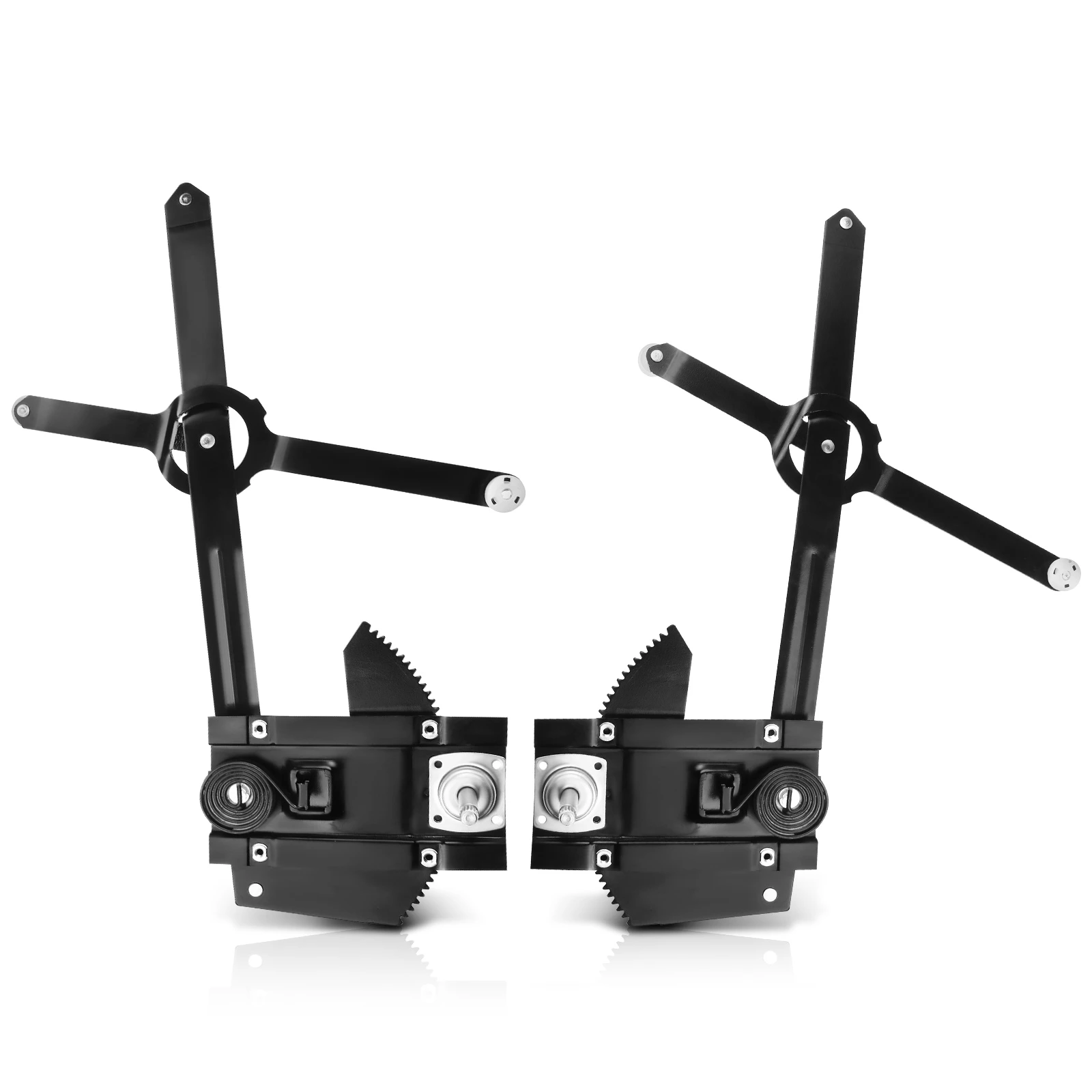 2 Pcs Front Manual Window Regulator