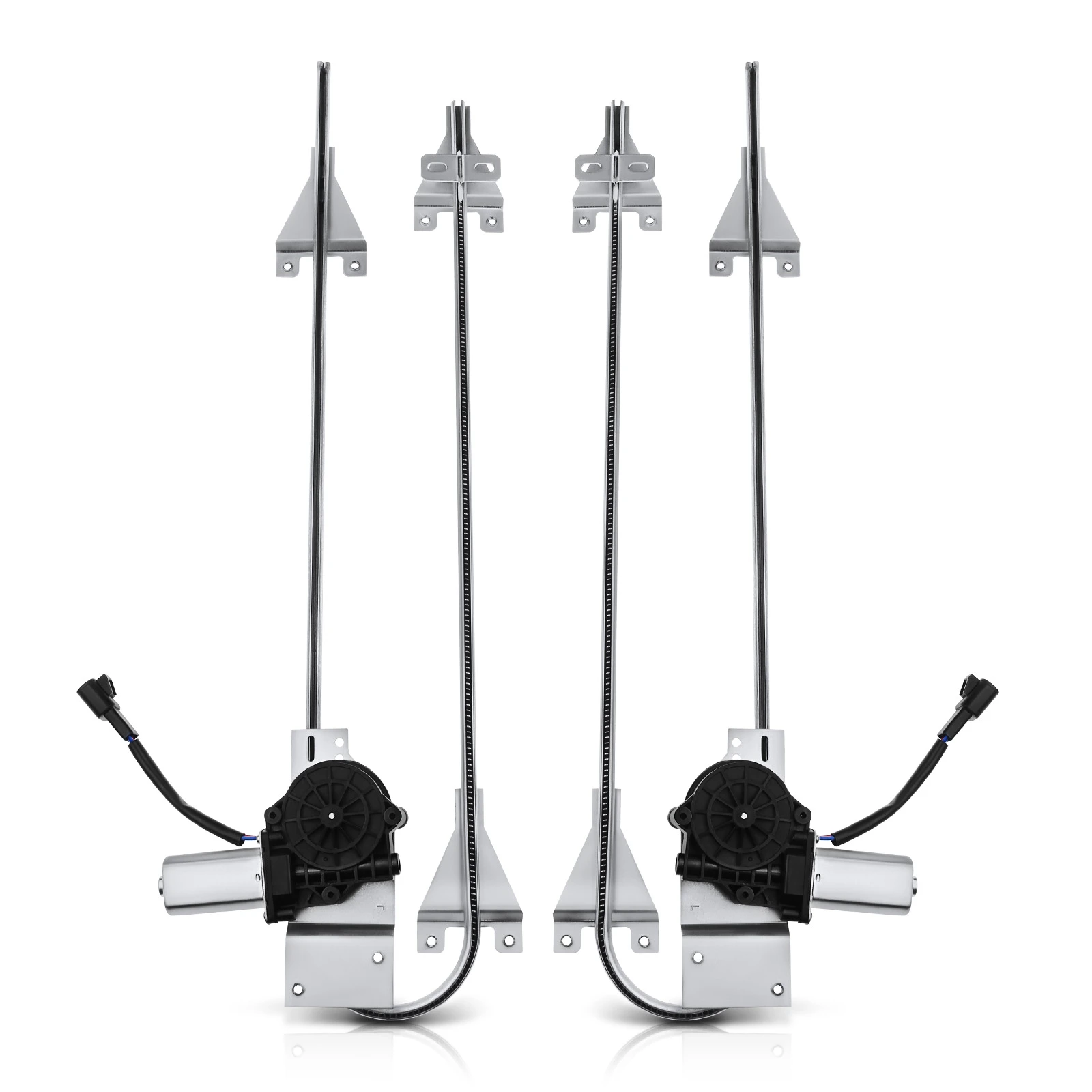 2 Pcs Front Power Window Regulator with Motor