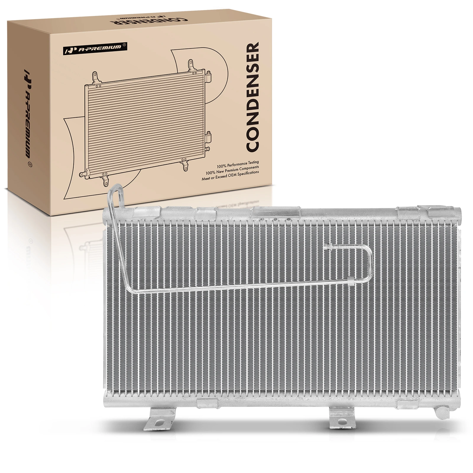 AC Condenser without Receiver Drier for 2004-2009 GMC T7500