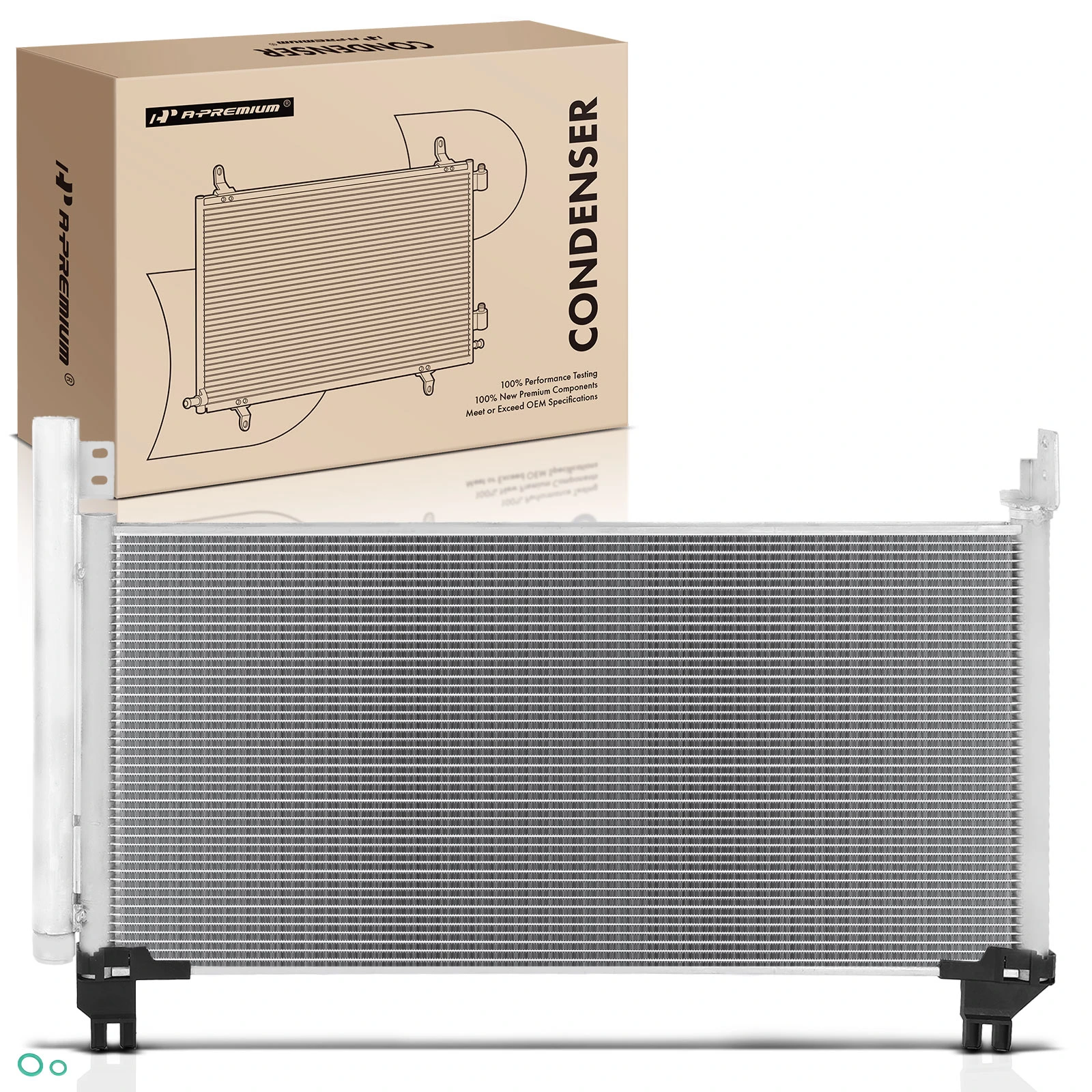 AC Condenser with Receiver Drier for Lexus RX450h 2016-2020 V6 3.5L