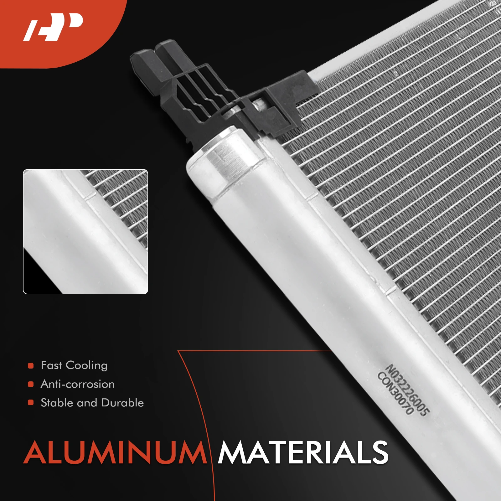 AC Condenser with Receiver Drier for Lexus RX450h 2016-2020 V6 3.5L