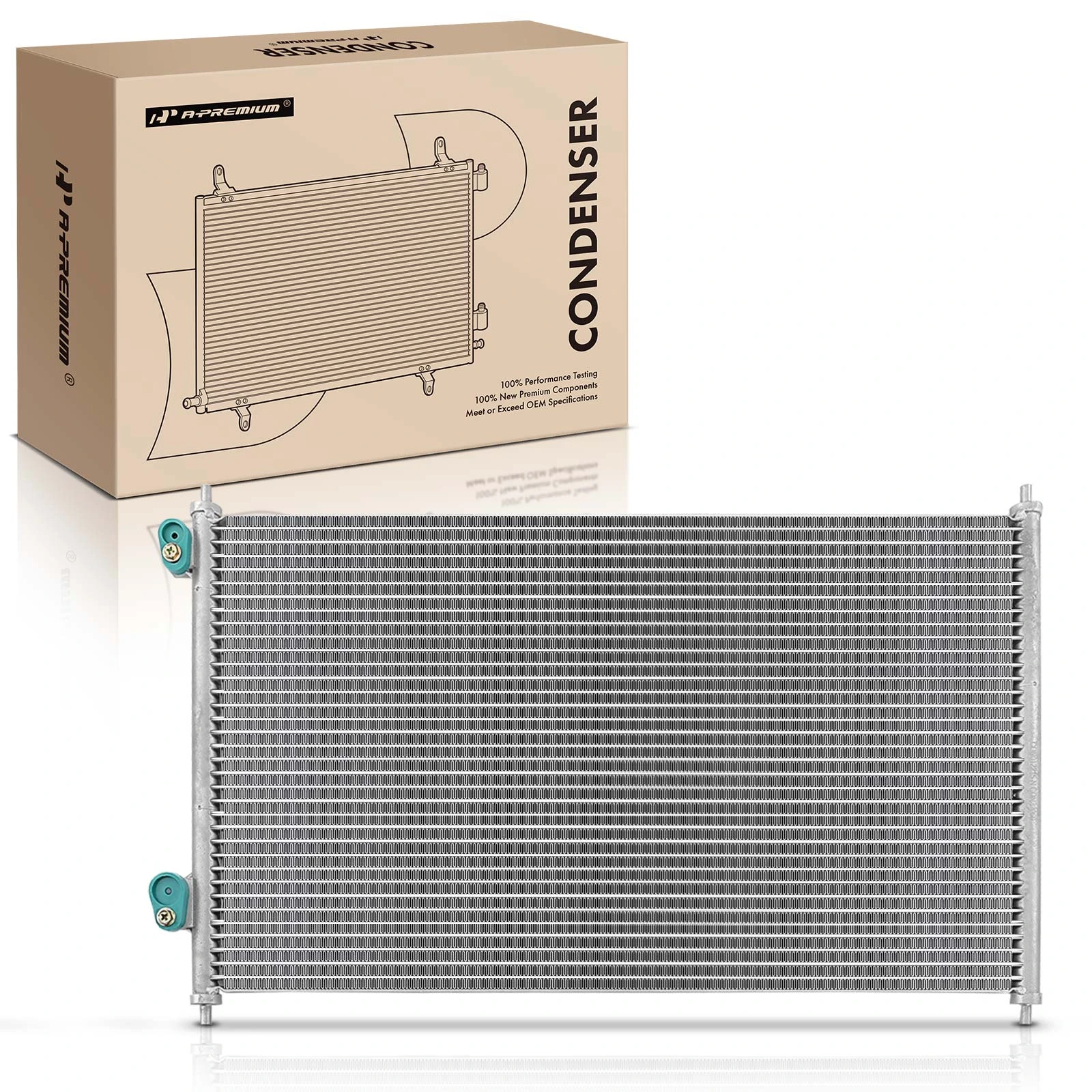 AC Condenser without Receiver Drier for Honda Civic 2003 2004 2005 L4 1.3L