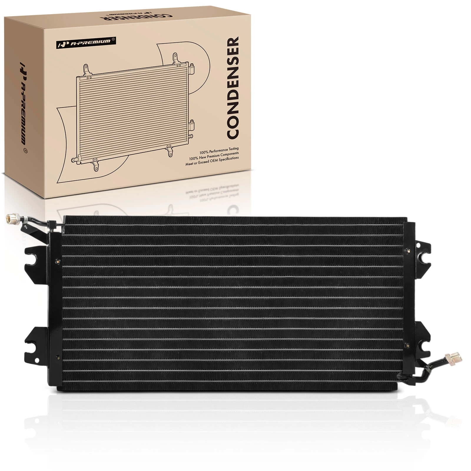 AC Condenser with Bracket for 1992 GMC P3500