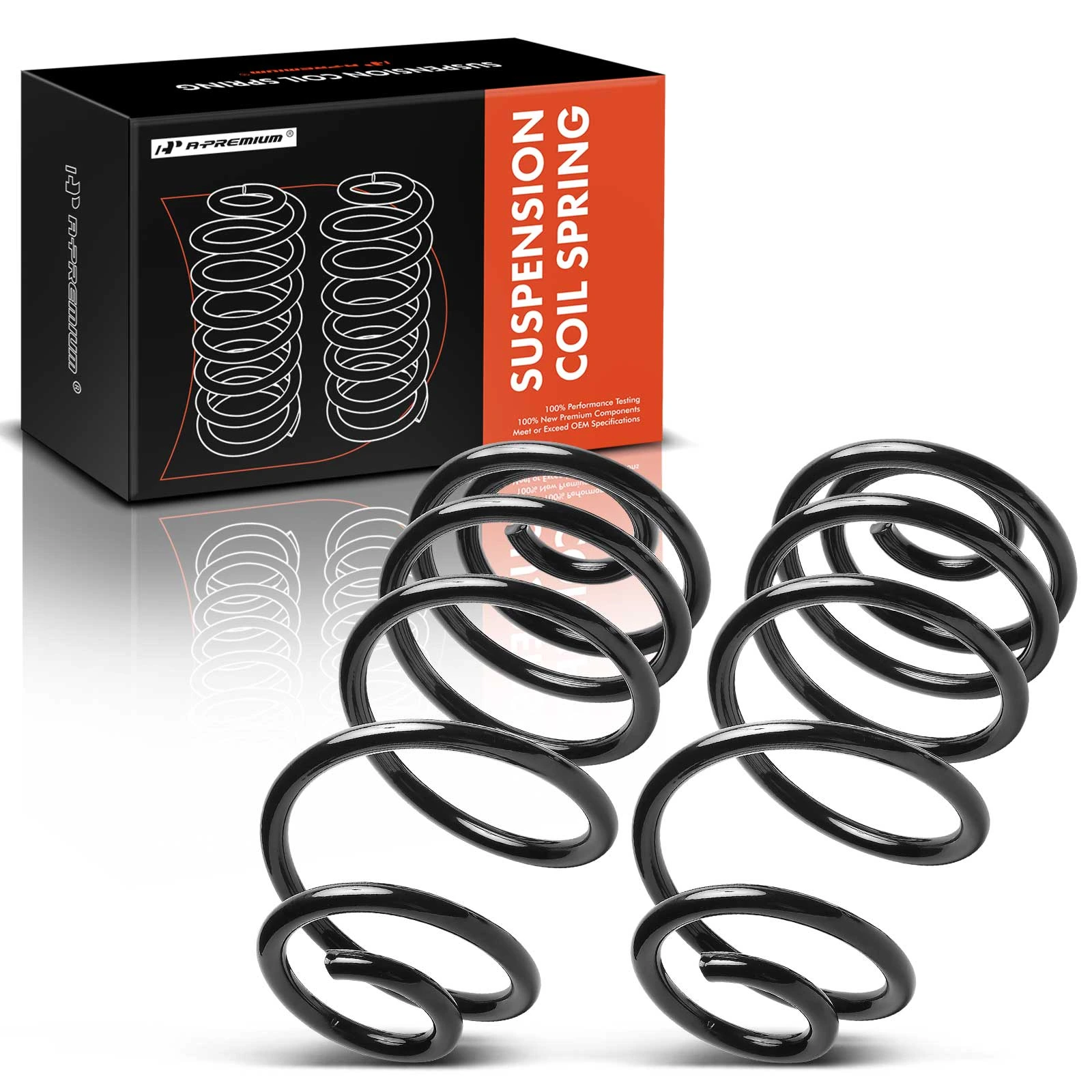 2 Pcs Rear Coil Springs