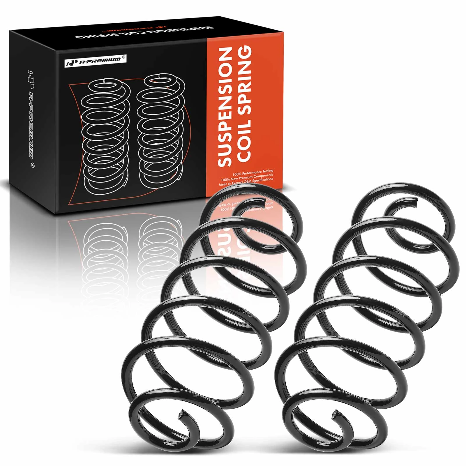 2 Pcs Rear Coil Springs