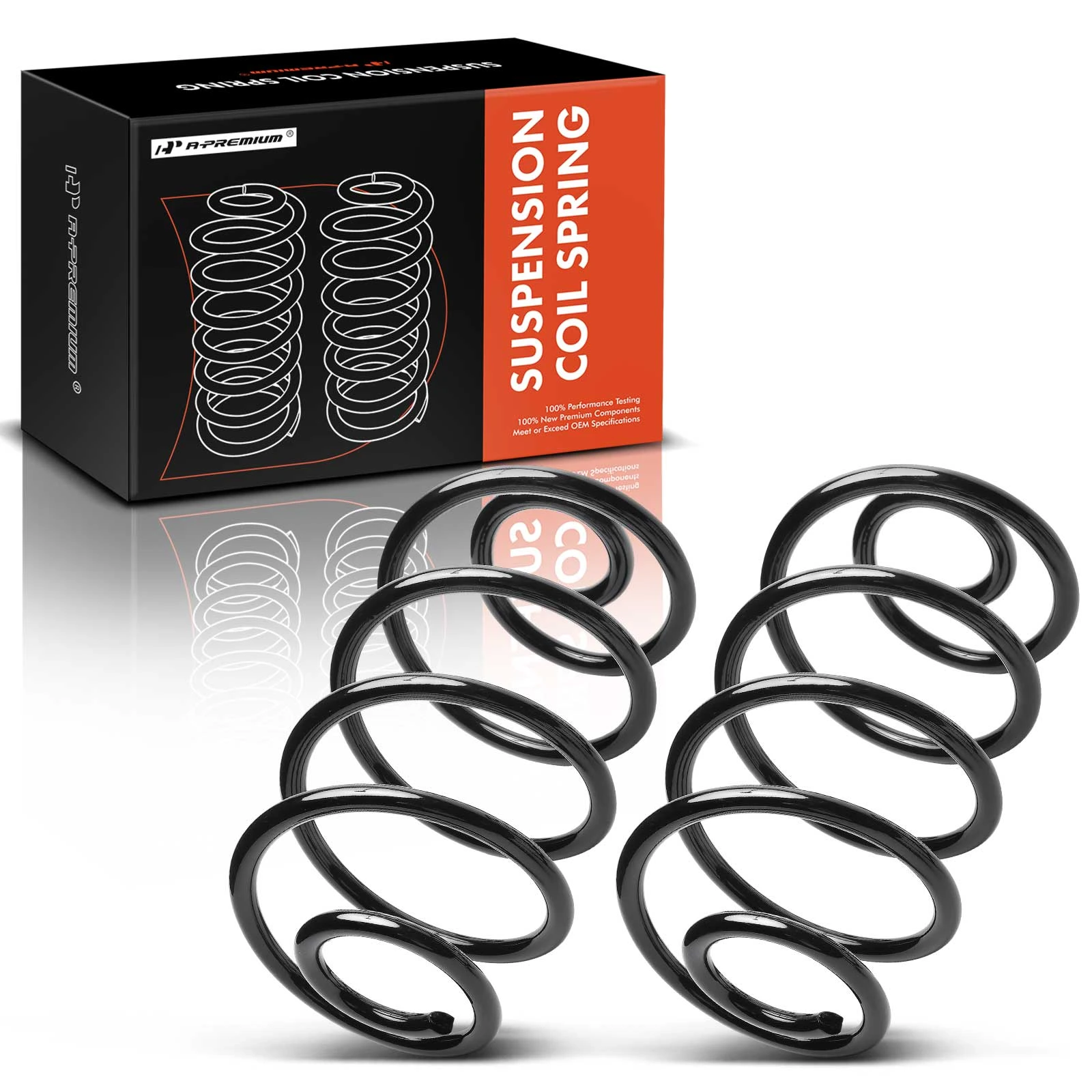 2 Pcs Rear Coil Springs