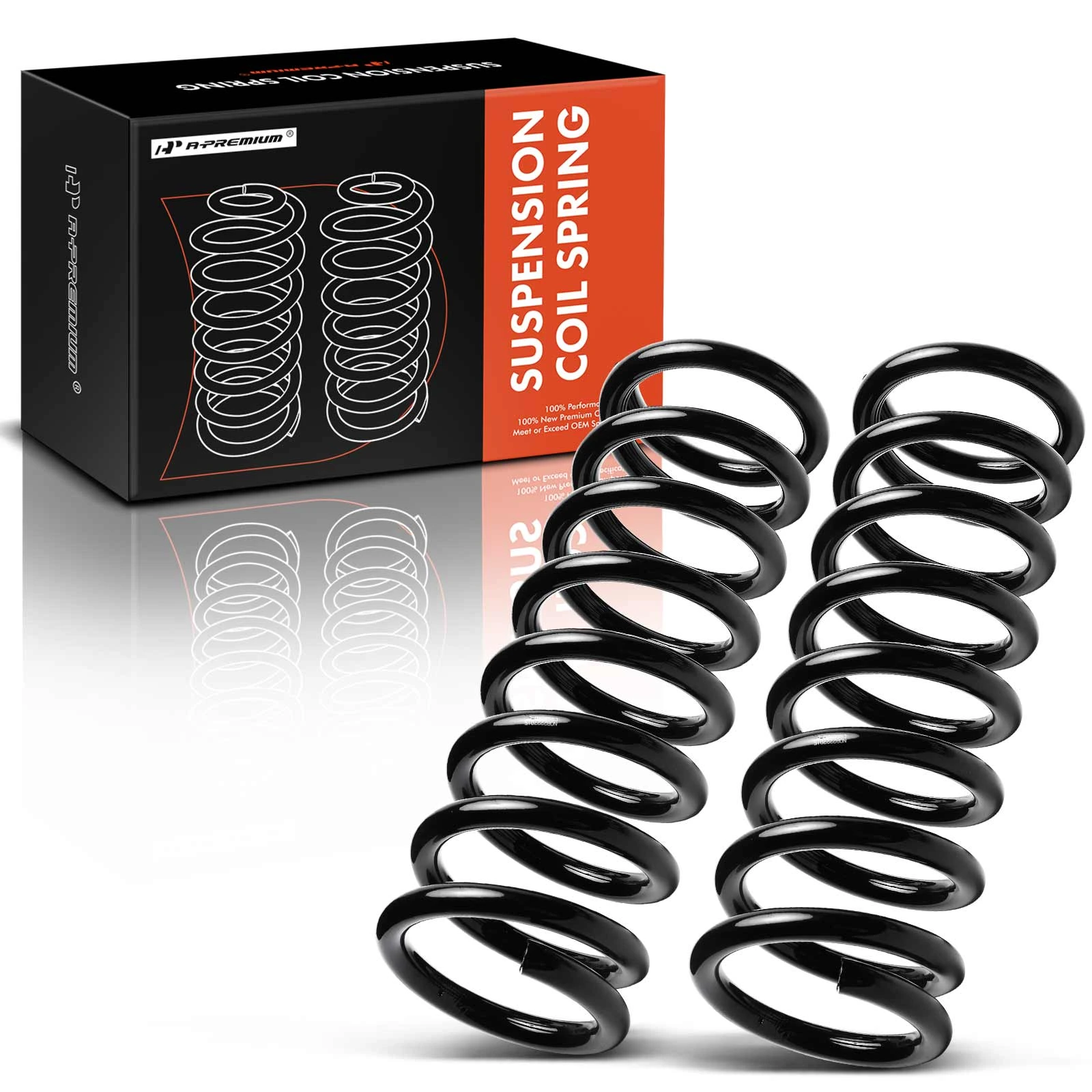 2 Pcs Front Coil Springs