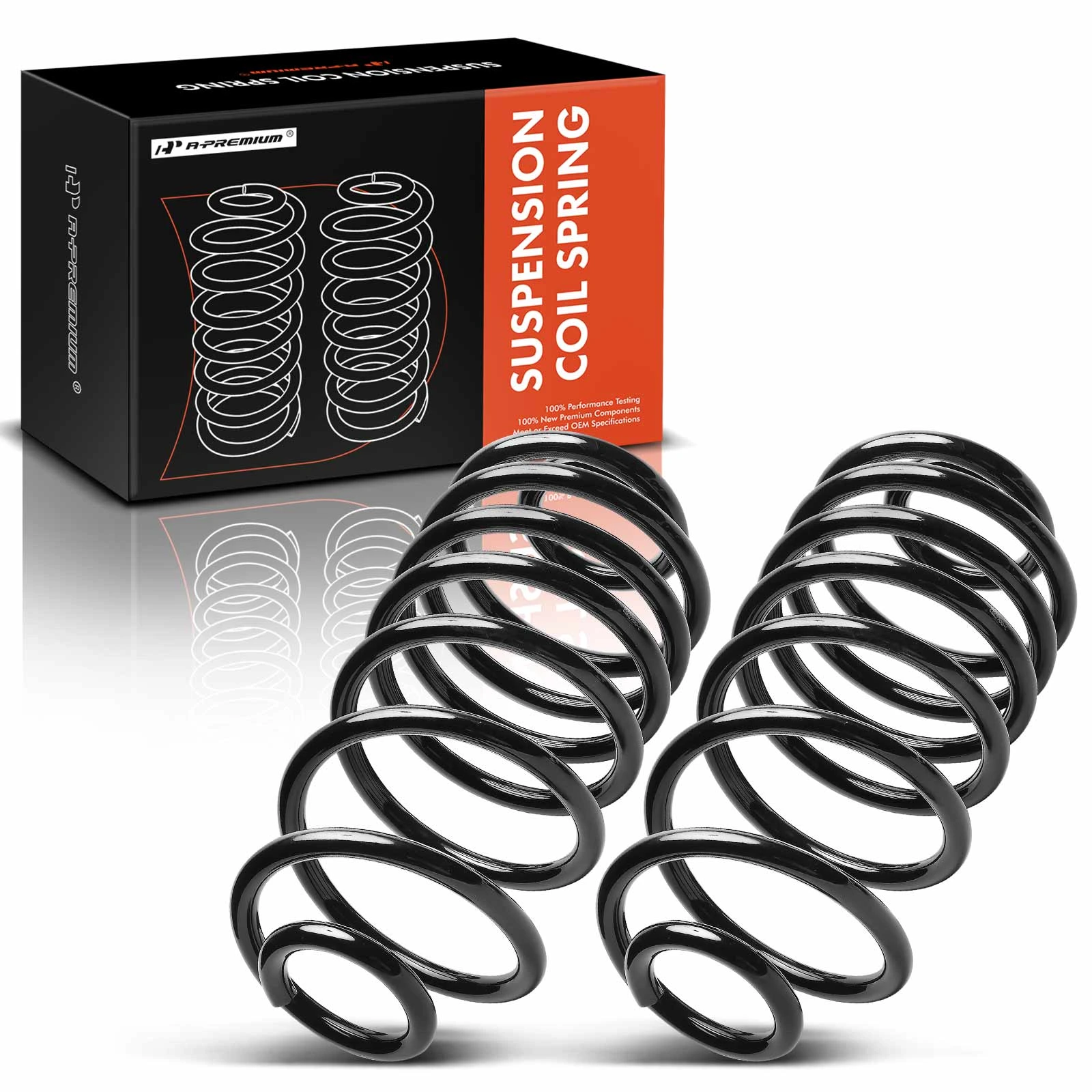 2 Pcs Rear Coil Springs