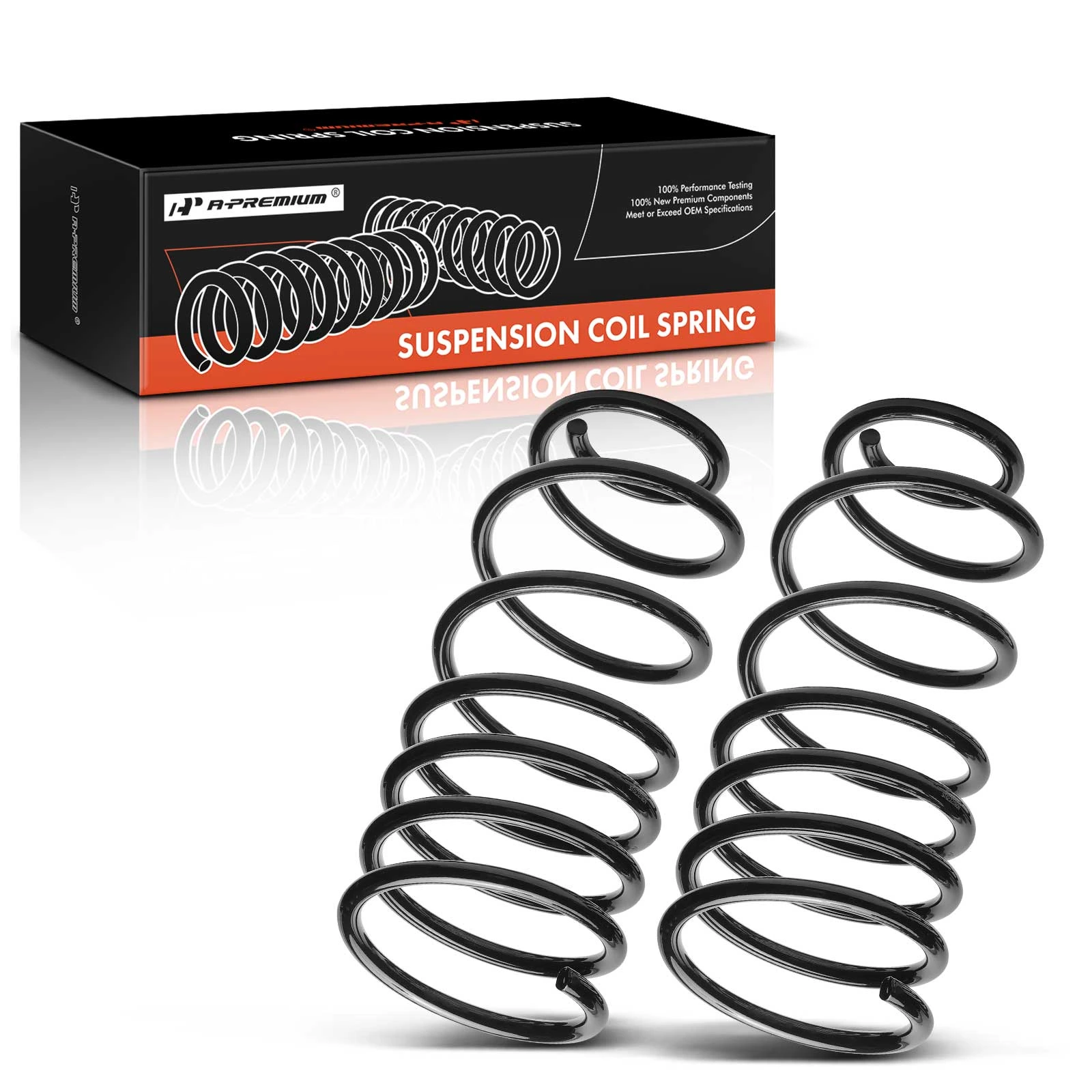2 Pcs Rear Coil Springs