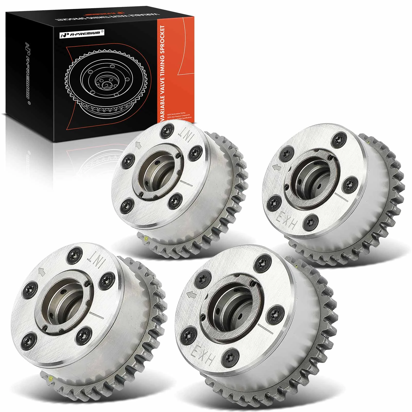 4 Pcs Intake & Exhaust Variable Valve Timing Sprocket