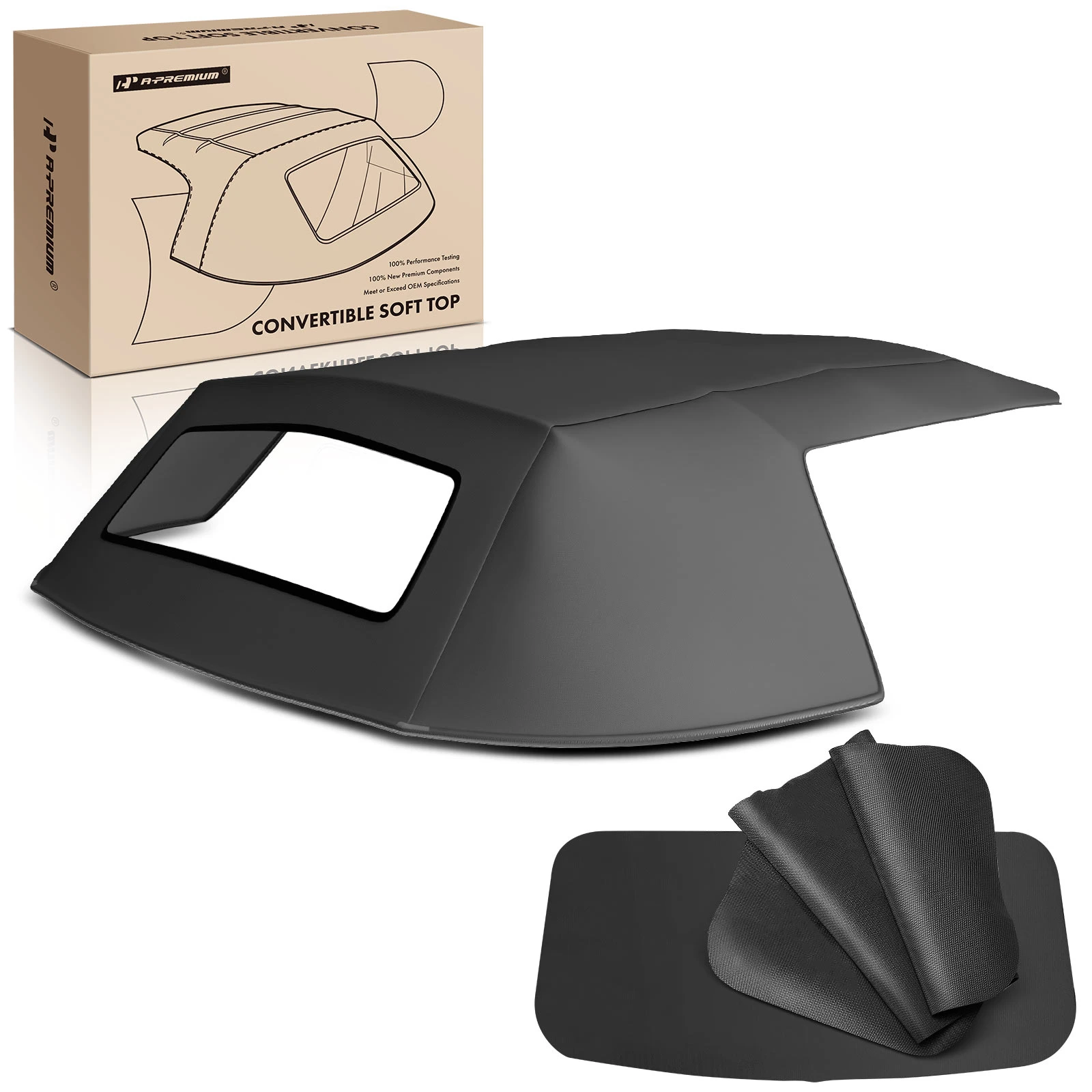 Convertible Soft Top with Clear Plastic Window