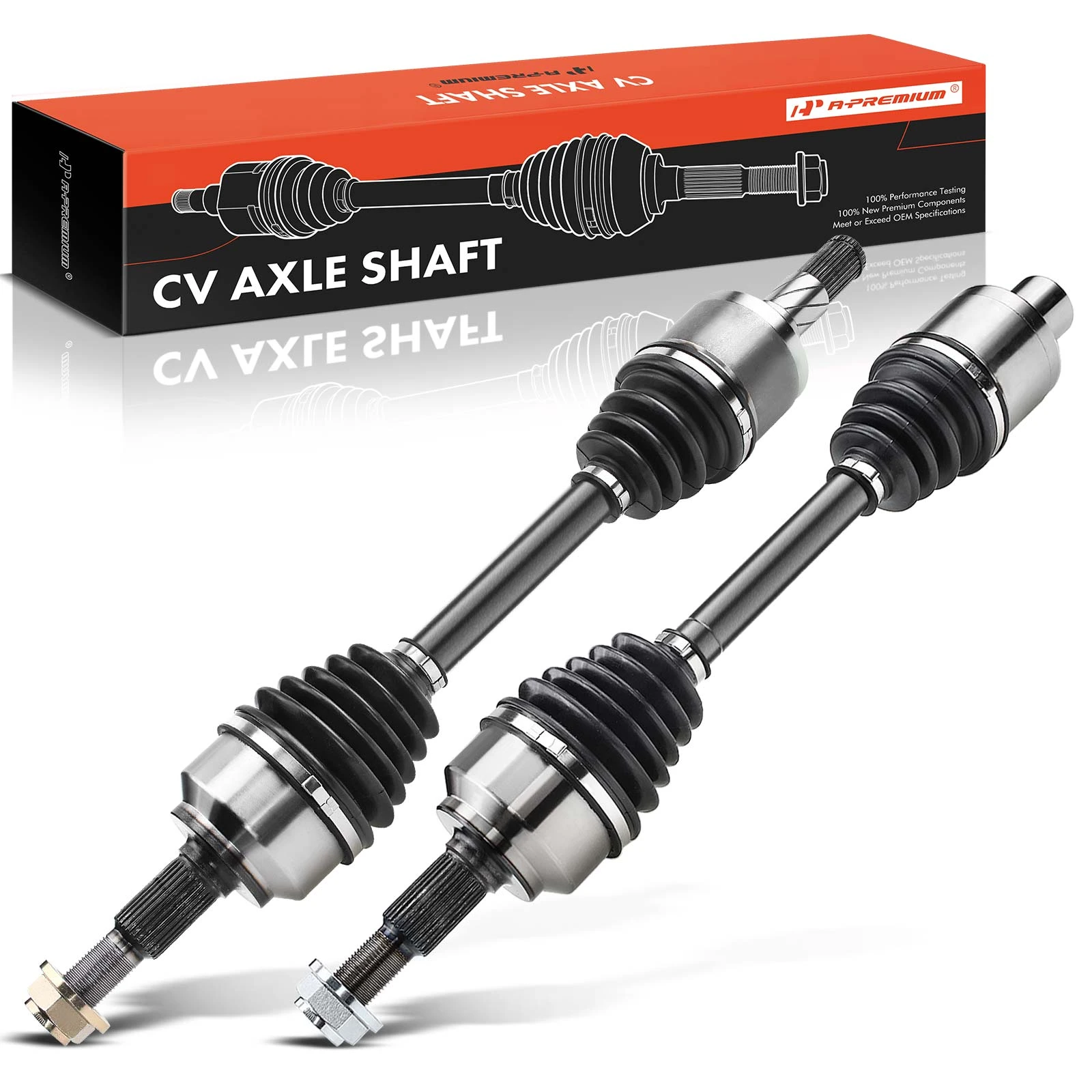 2006-2010 Mercury Mountaineer 2pc CV Axle Shaft Assembly Front Driver & Passenger A-Premium APCVA1314