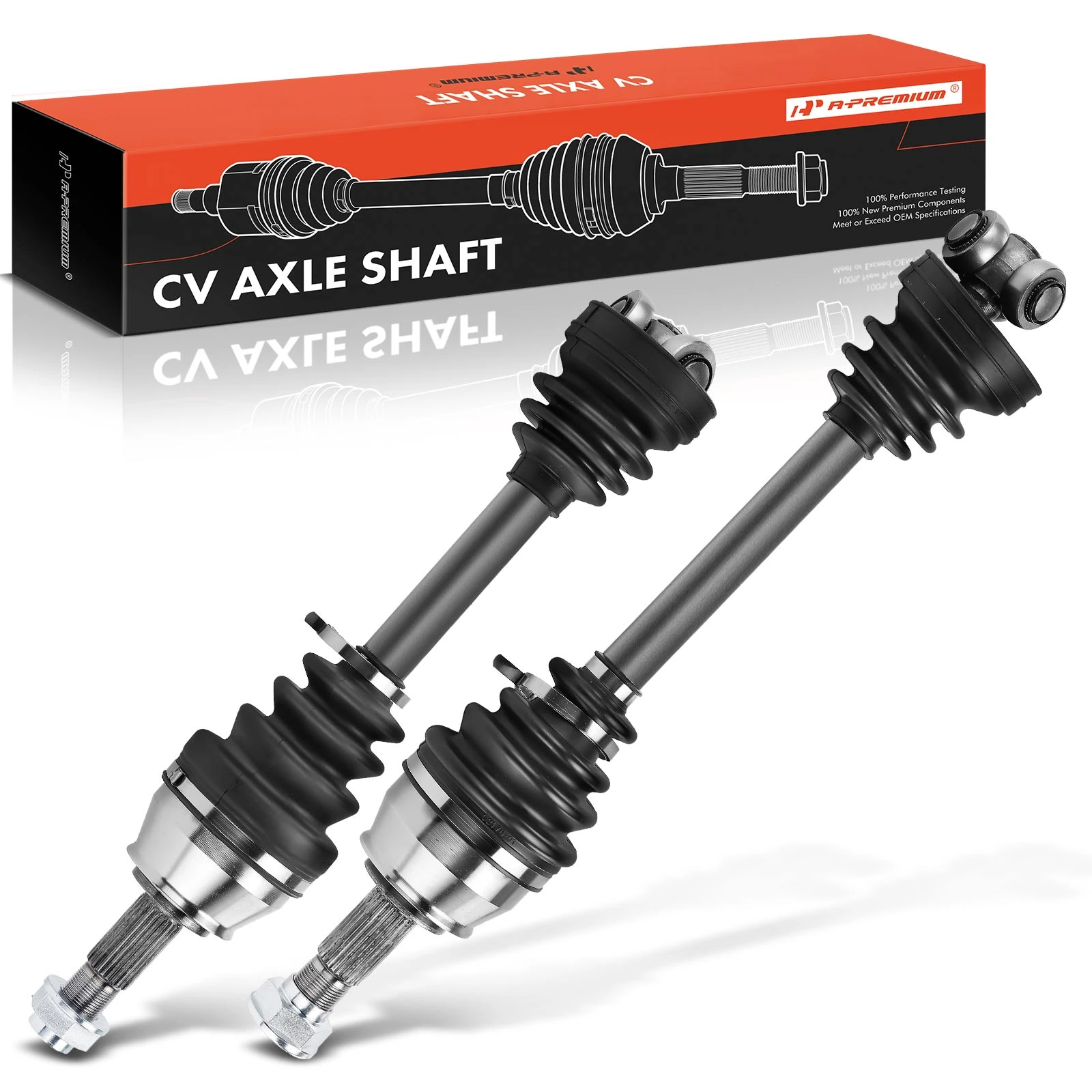 2-Pc CV Axle Shaft Assembly Front Driver & Passenger A-Premium APCVA3387