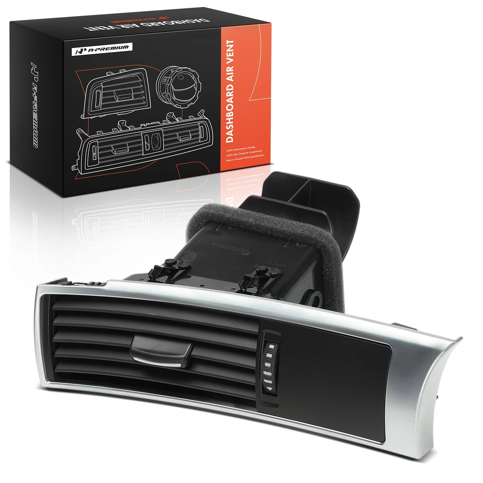 Front Driver Black Dash Air Vent for 2006-2011 Audi A6