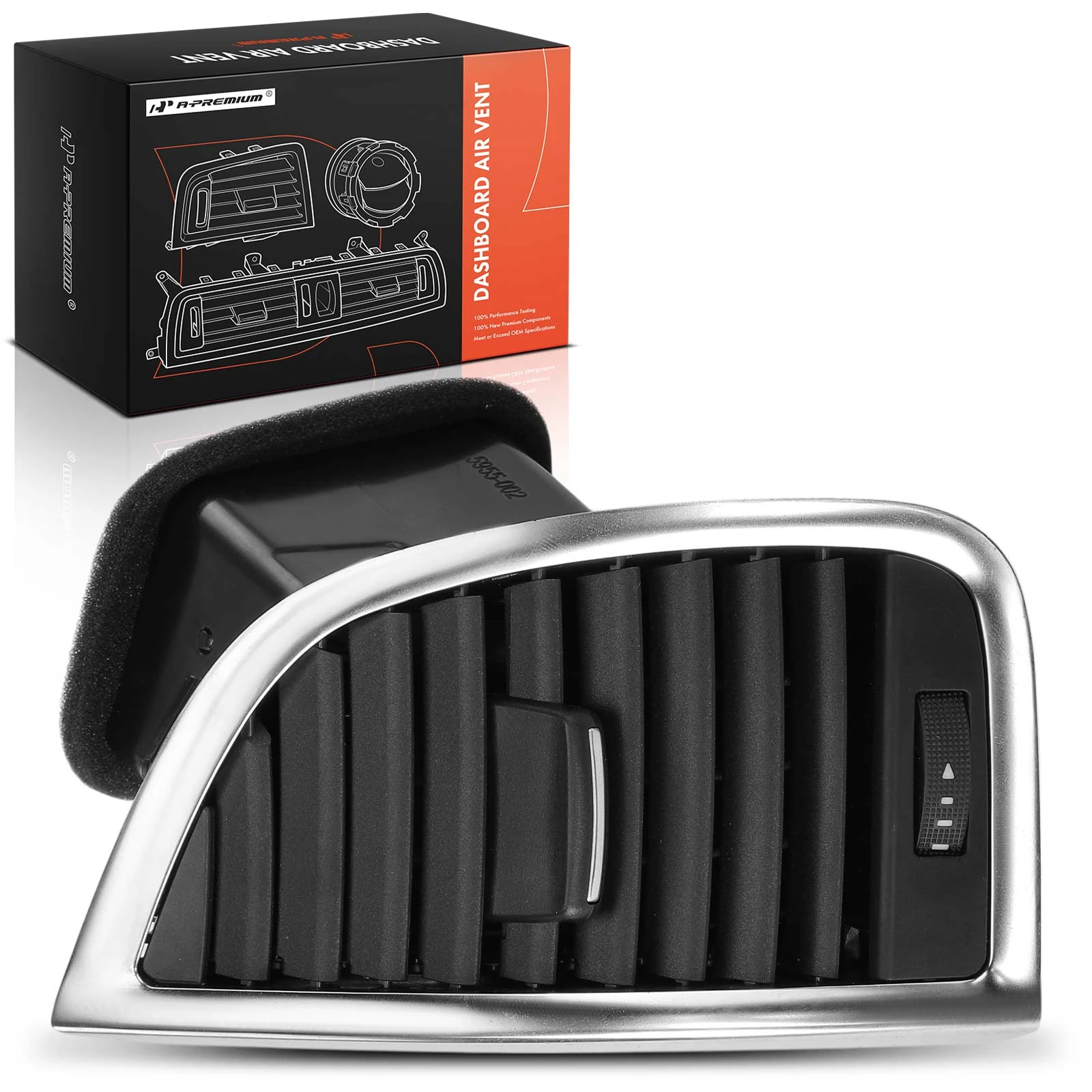 Front Driver Black Dashboard AC Air Vent for 2007-2015 Audi Q7