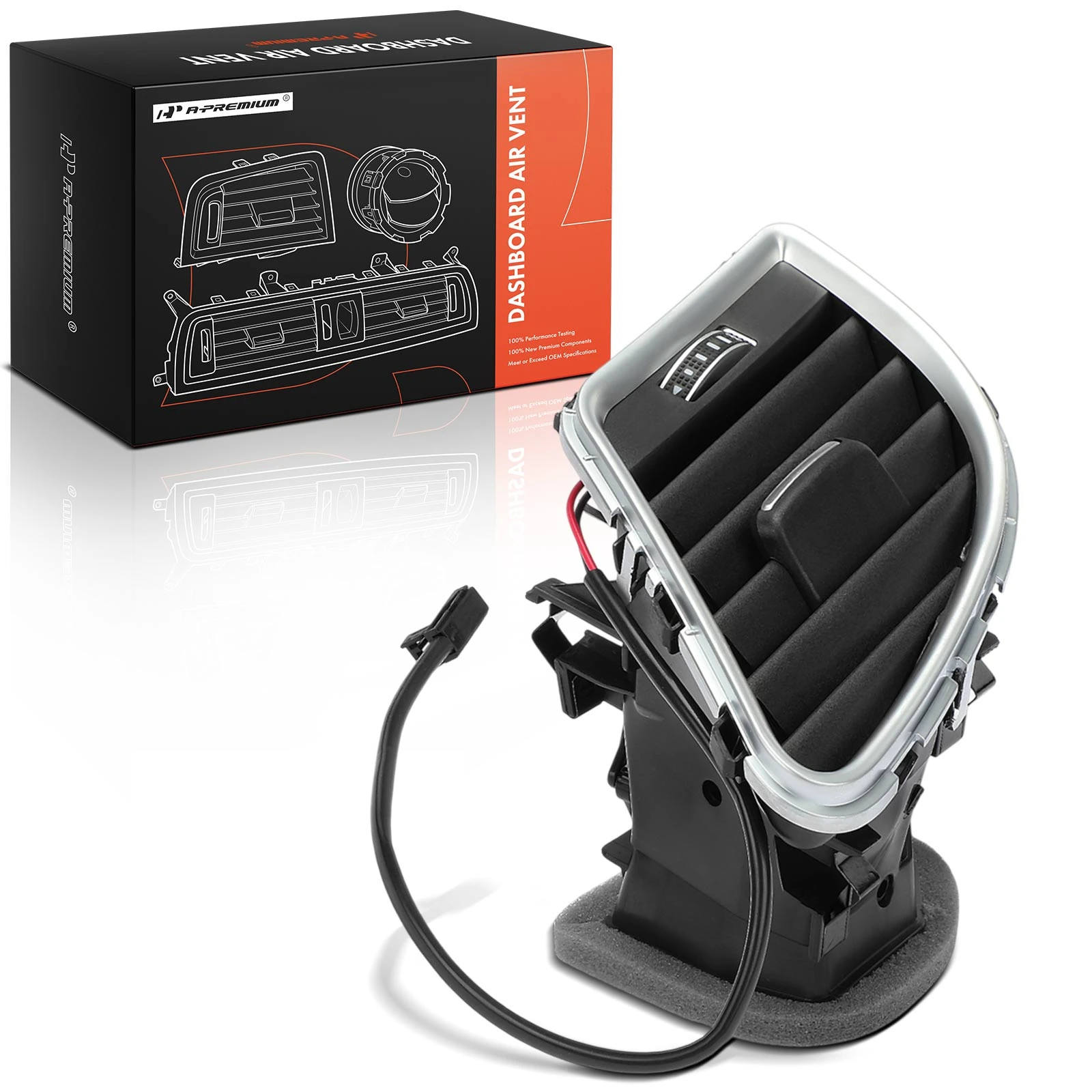 Front Driver Black Center Dash Air Vent for 2010-2016 Audi S4