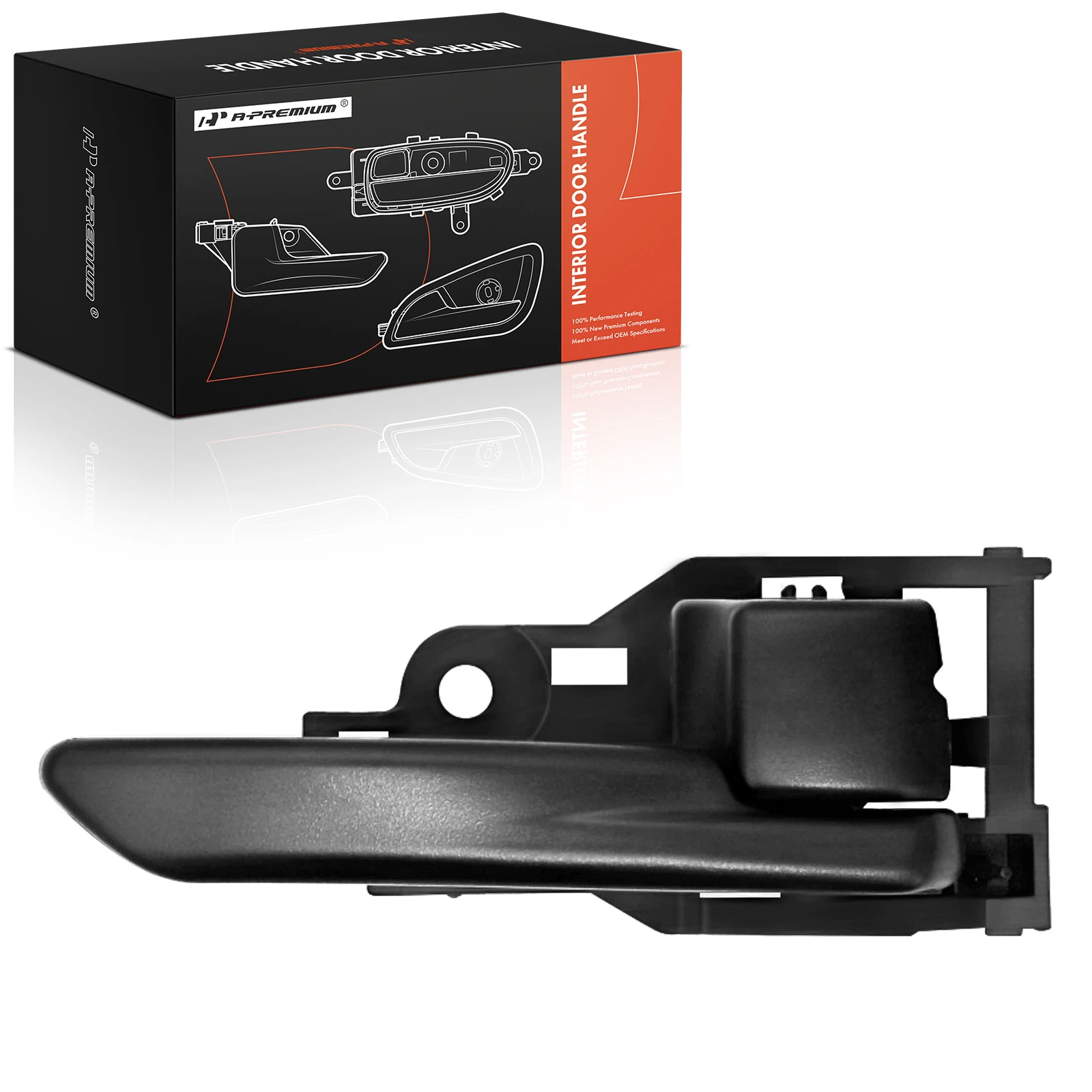 Front Passenger or Rear Passenger Black Interior Door Handle